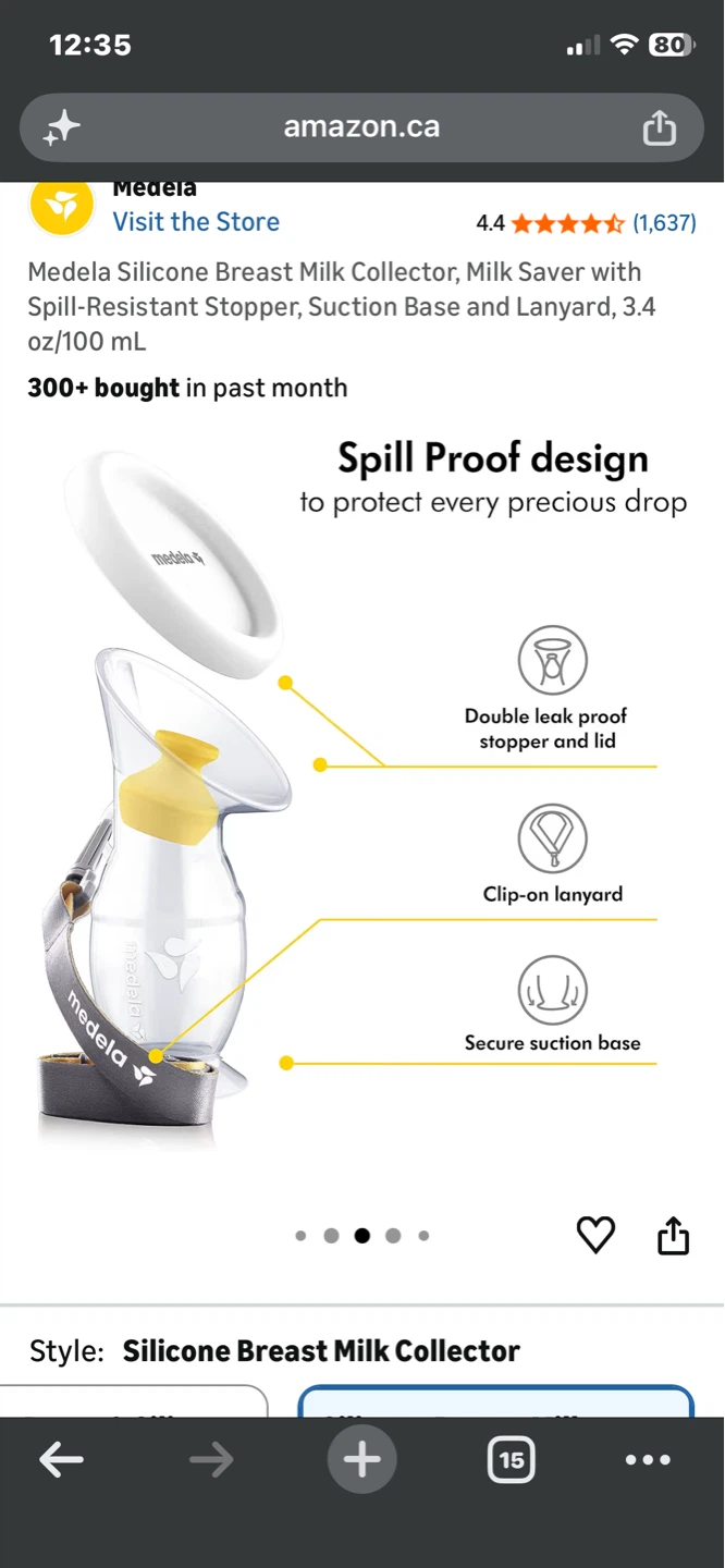 Medela Silicone Breast Milk Collector - photo 2