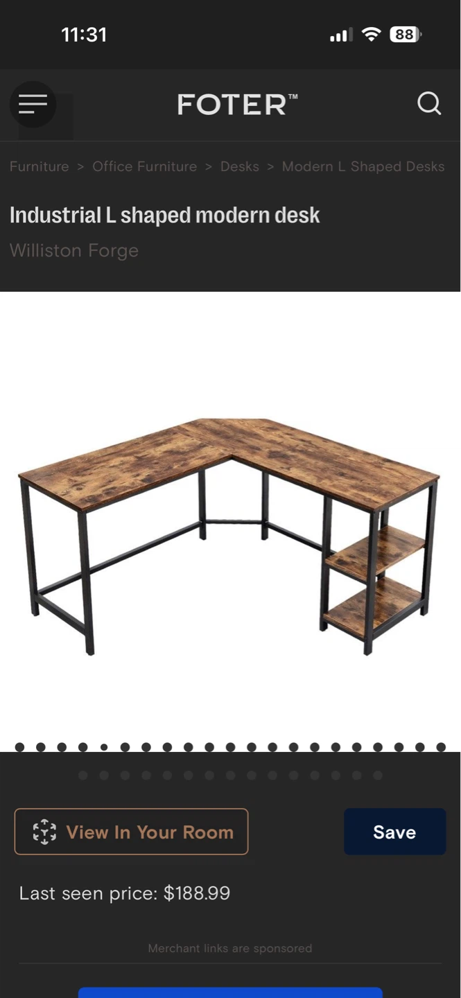 Industrial L-Shaped Modern Desk - photo 4