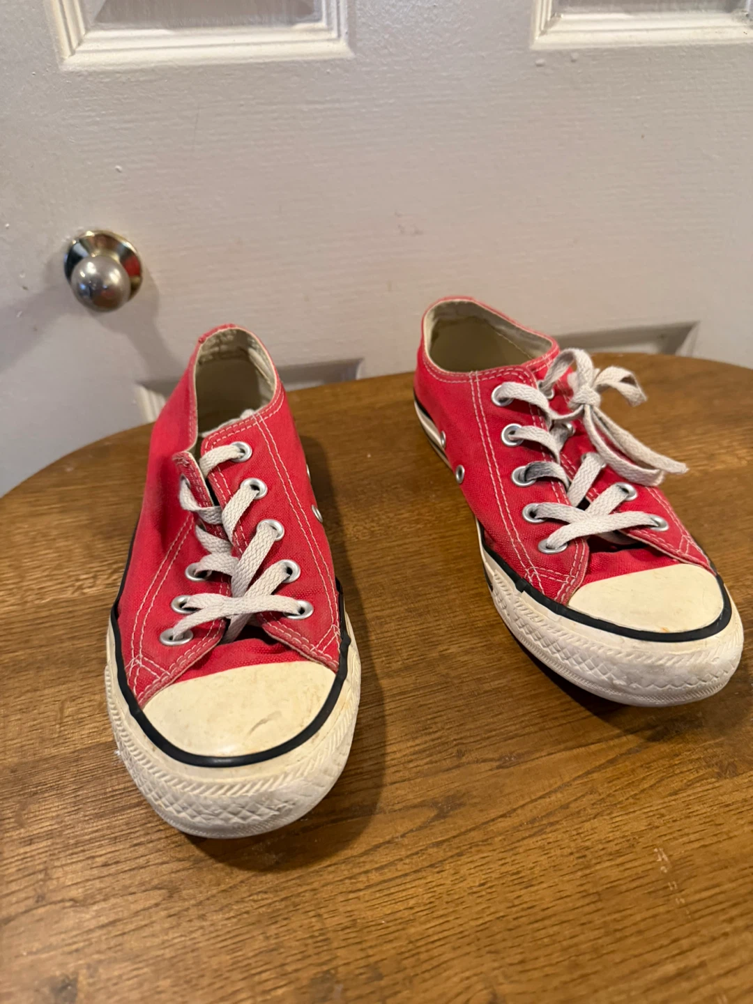 Red Converse All Star Low Top Sneakers
