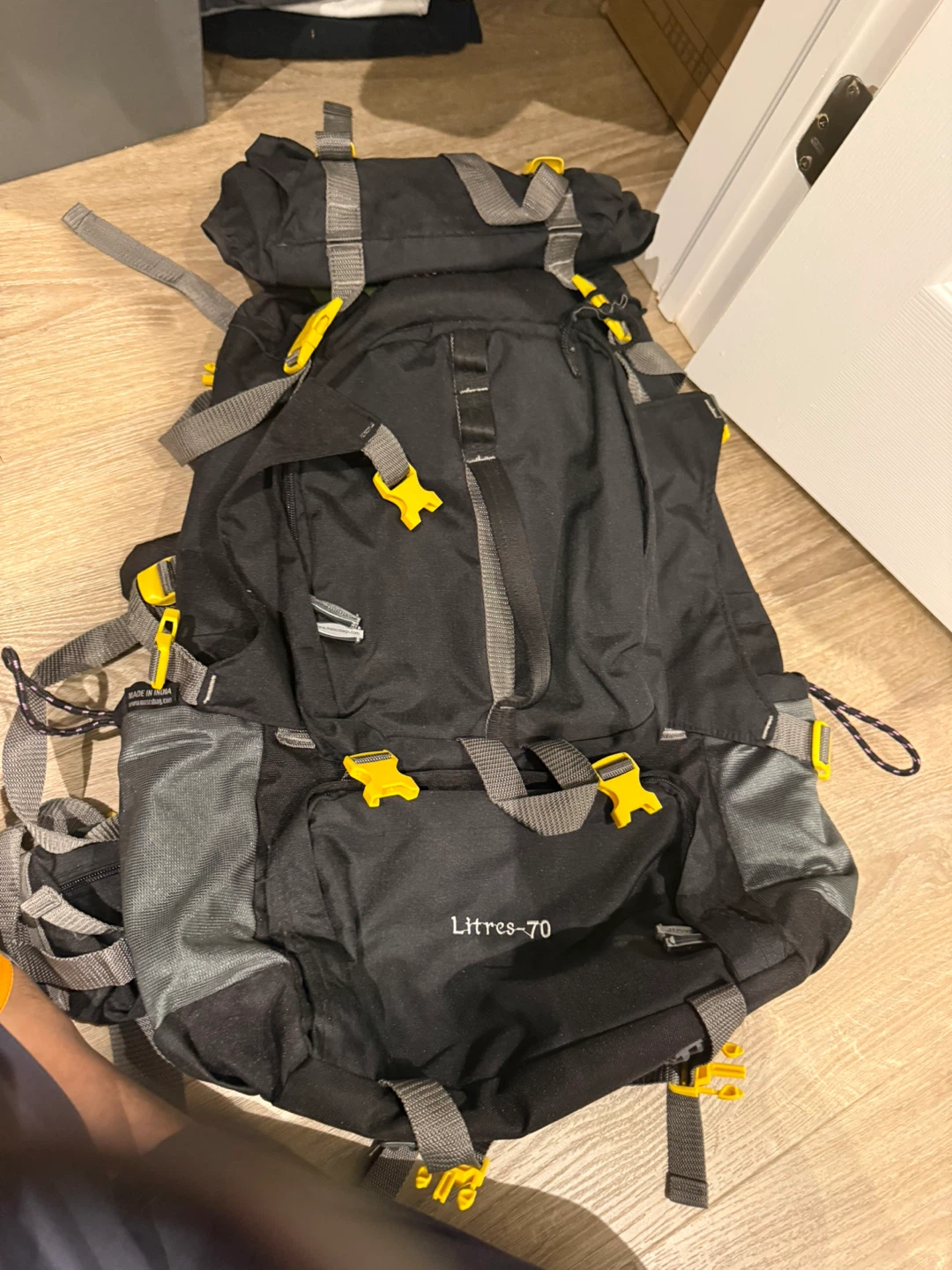 Black Backpack 70 Litres