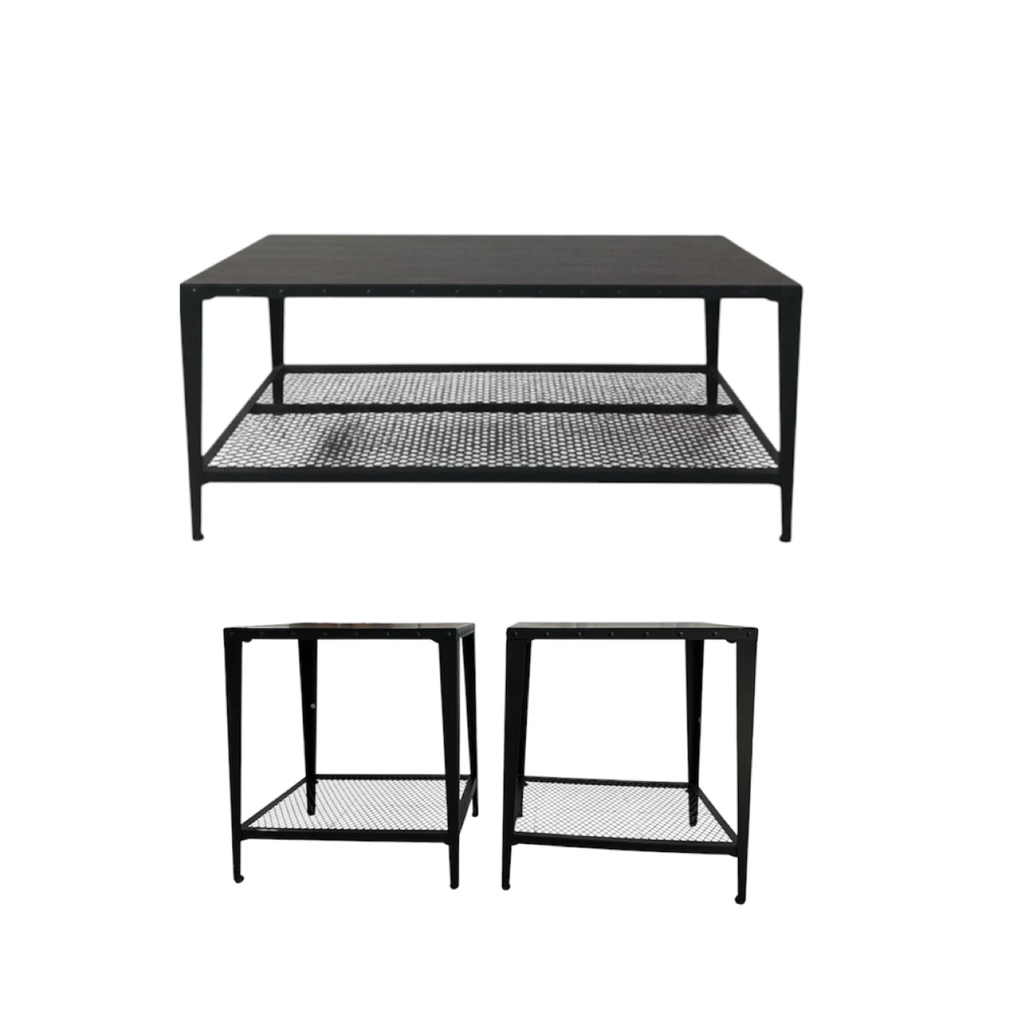 Industrial Living Room Table Set
