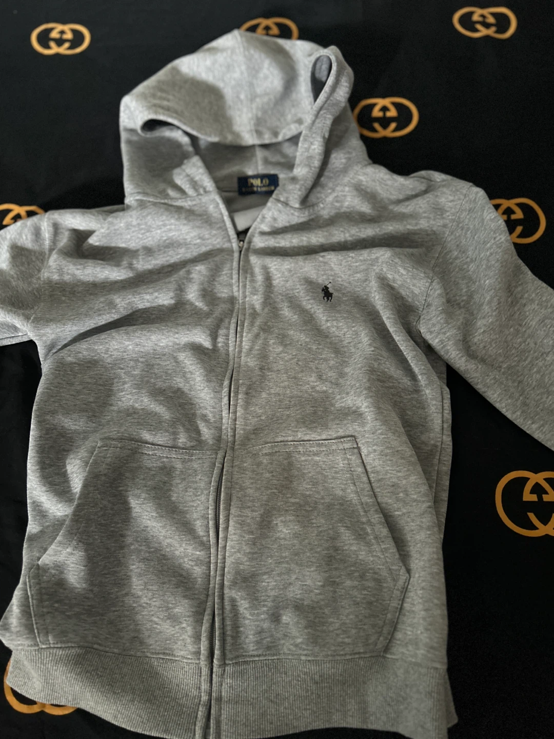 Polo Ralph Lauren Grey Zip-Up Hoodie - photo 2