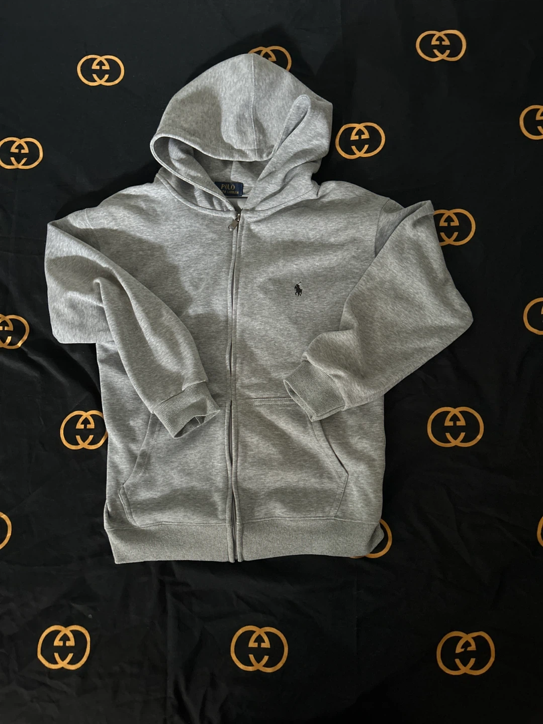 Polo Ralph Lauren Grey Zip-Up Hoodie