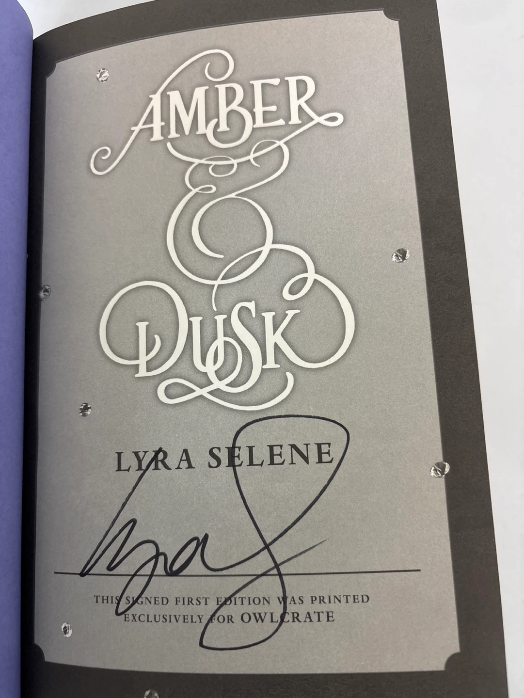 Amber & Dusk by Lyra Selene Signed First Edition - photo 2