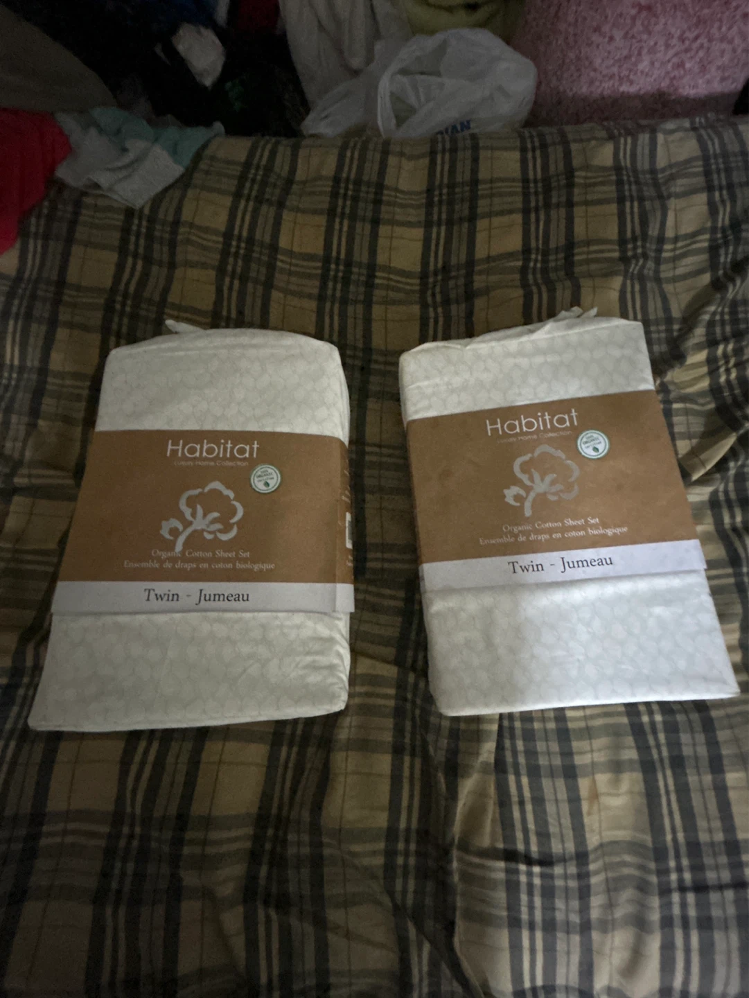 Habitat Organic Cotton Sheet Set Twin - White