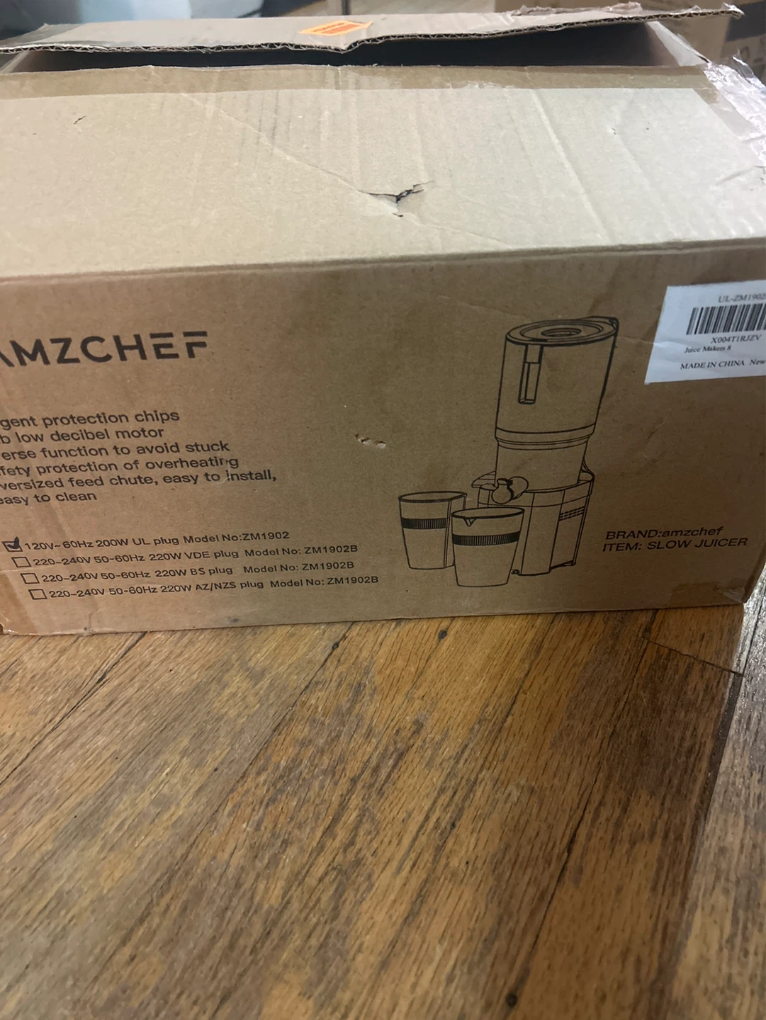 AMZCHEF Slow Juicer ZM1902B - photo 3