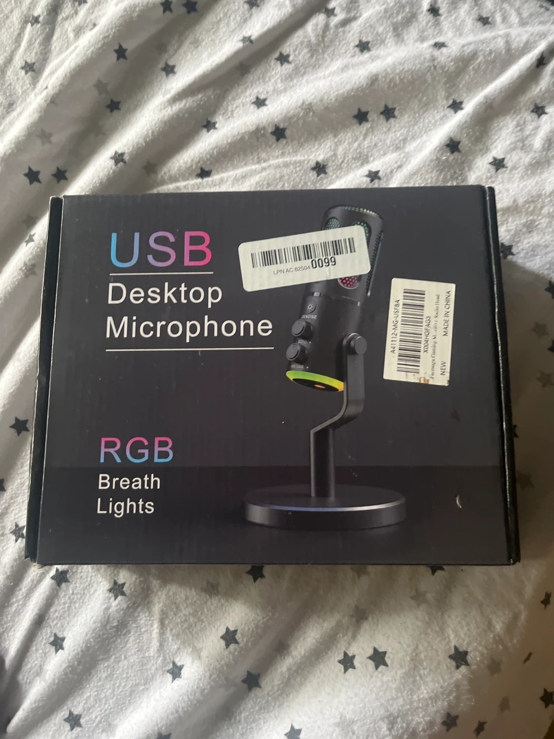USB Desktop Microphone with RGB Breath Lights