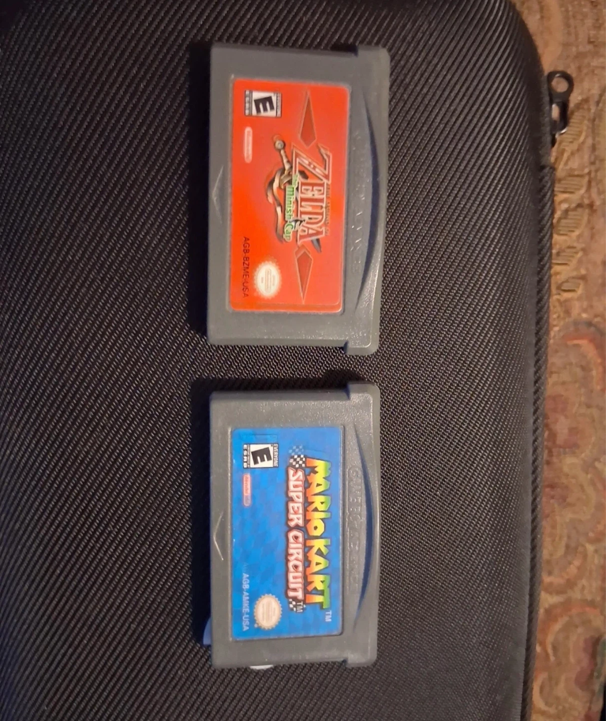 The Legend of Zelda MC & Mario Kart Super Circuit GBA Games