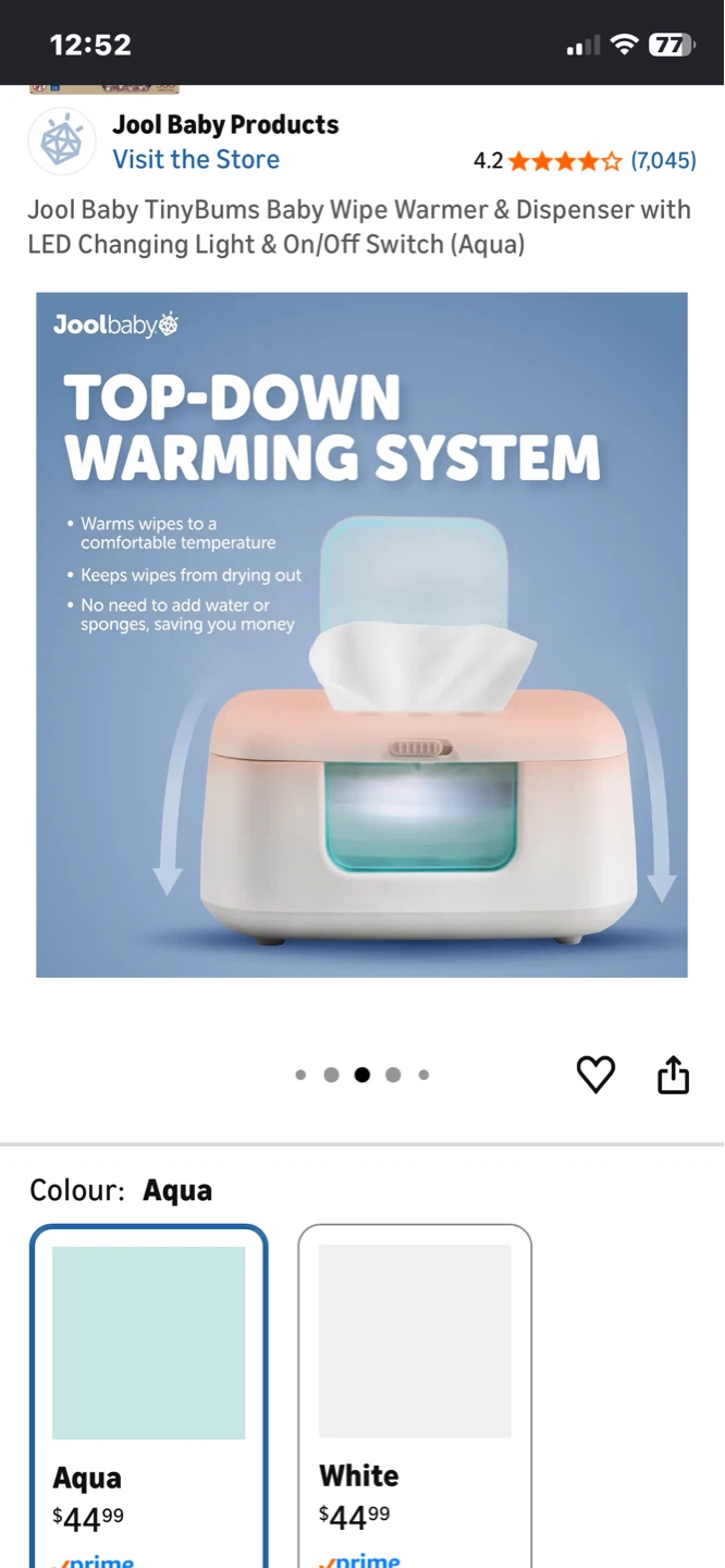 Unopened box! Baby TinyBums Wipe Warmer & Dispenser - Aqua - photo 3