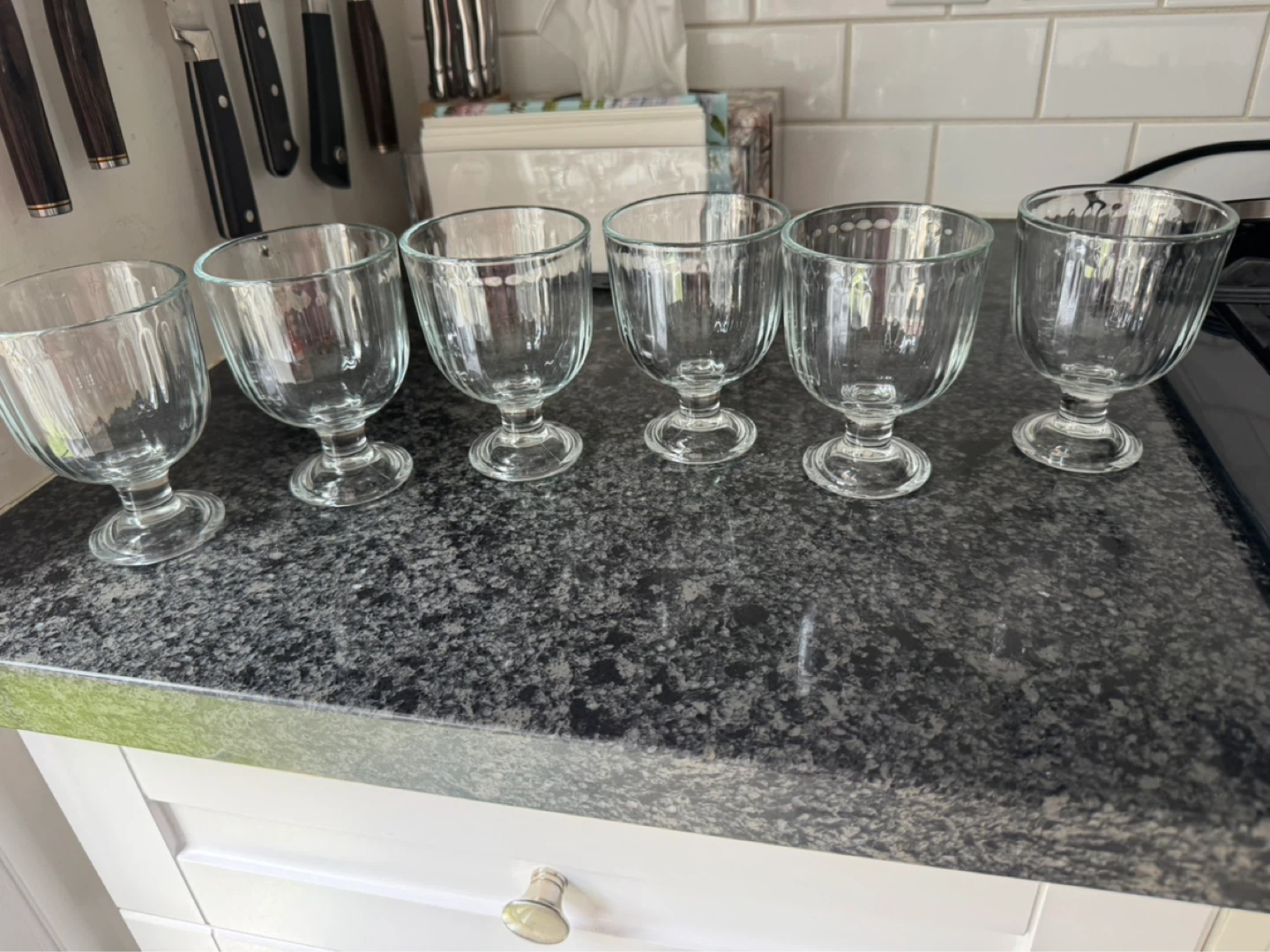 Set of 6 Glass Cups