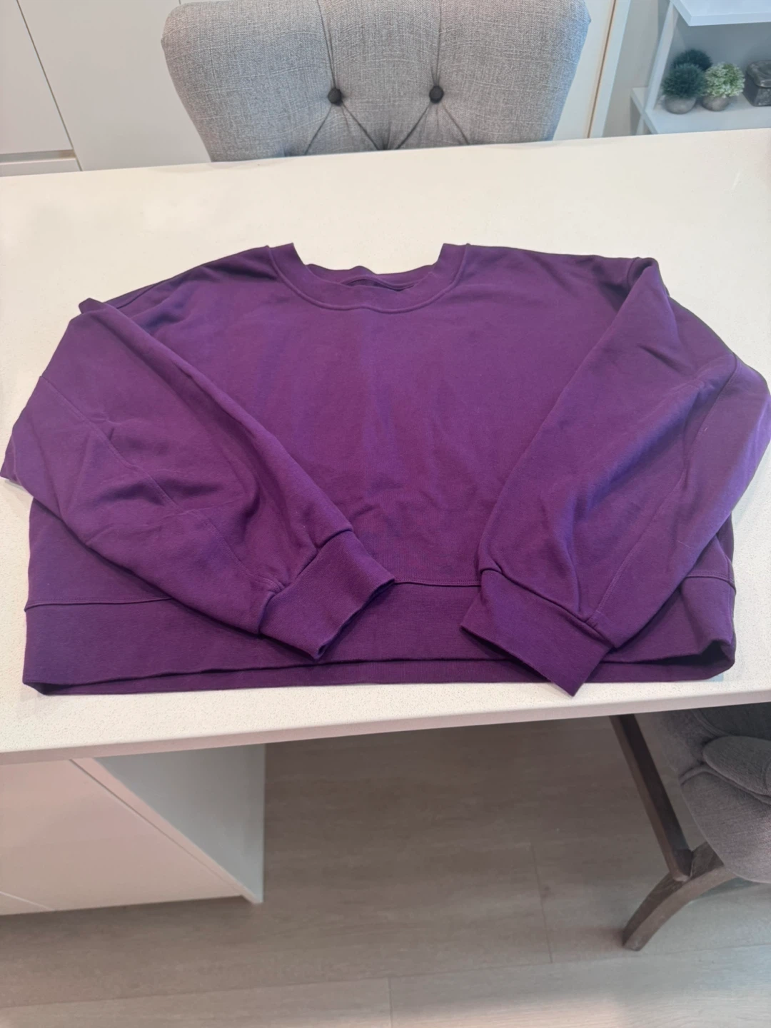 Lululemon Purple Crew Neck Sweatshirt