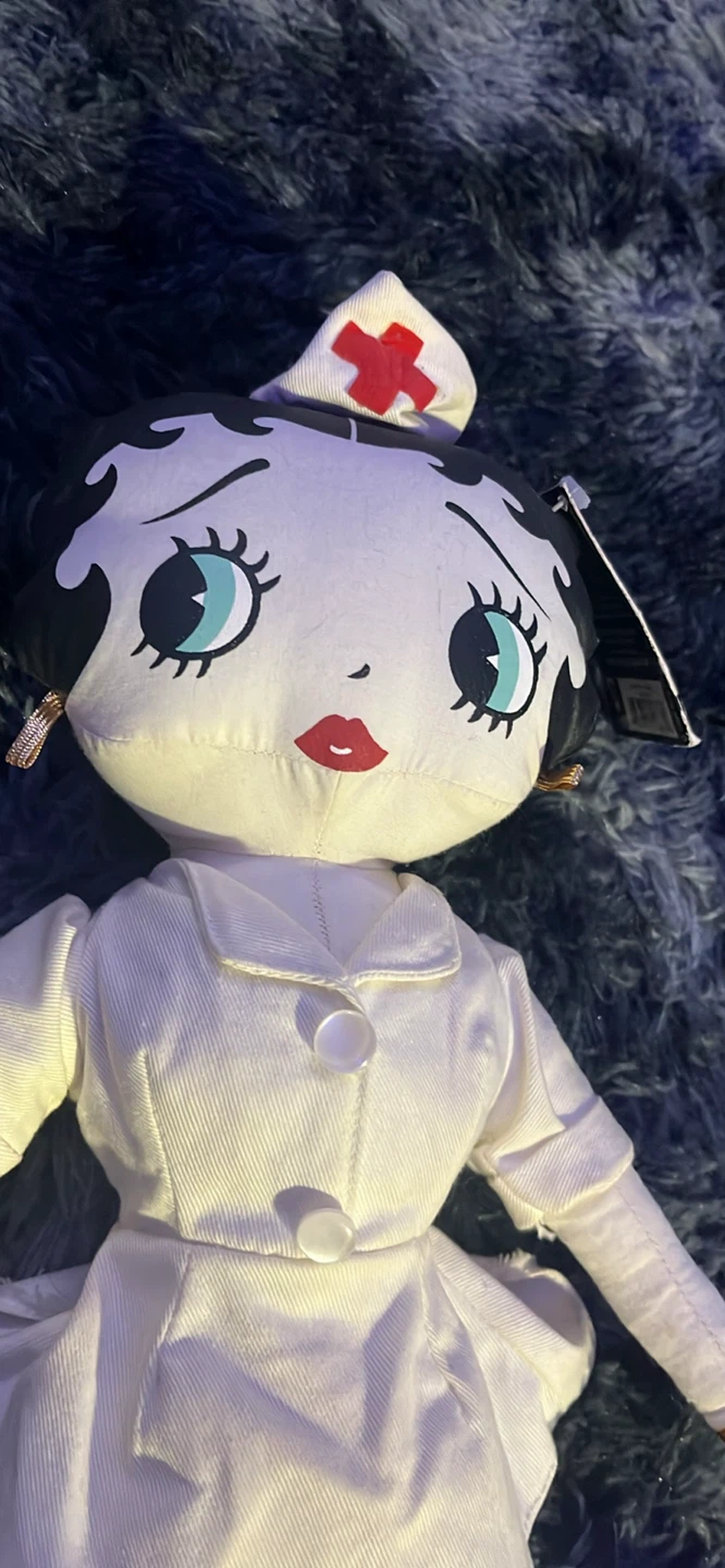 Vintage 1999 Betty Boop Nurse Doll 17" Kellytoy Plush with Tag - photo 2
