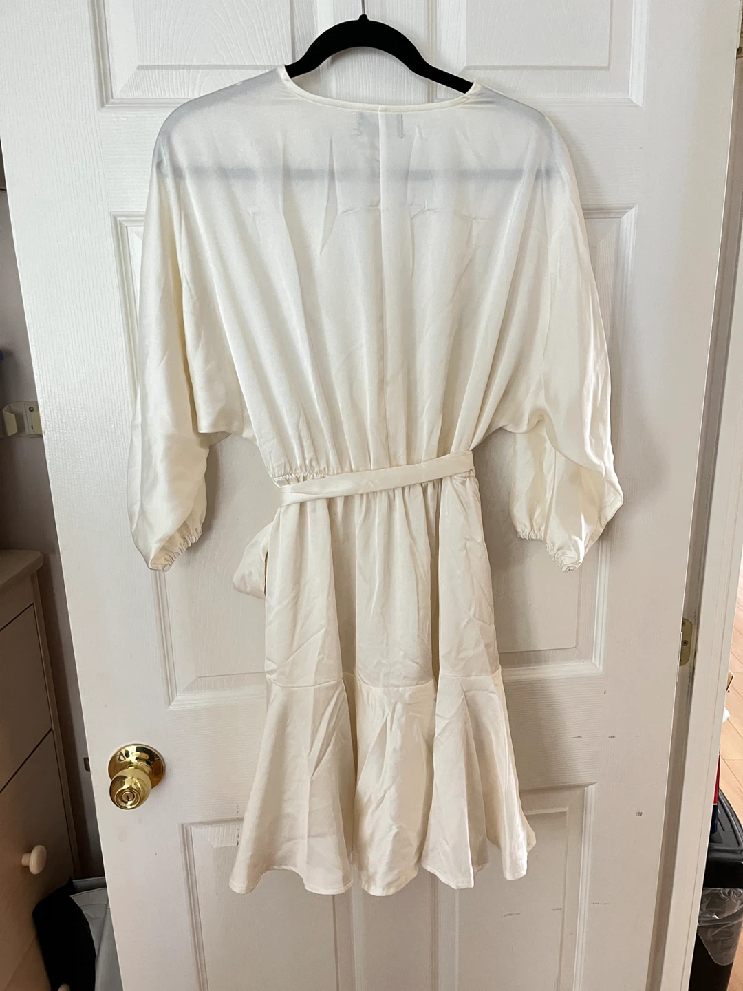 ROSEASON Cream Midi Dress - Size 8 - photo 2