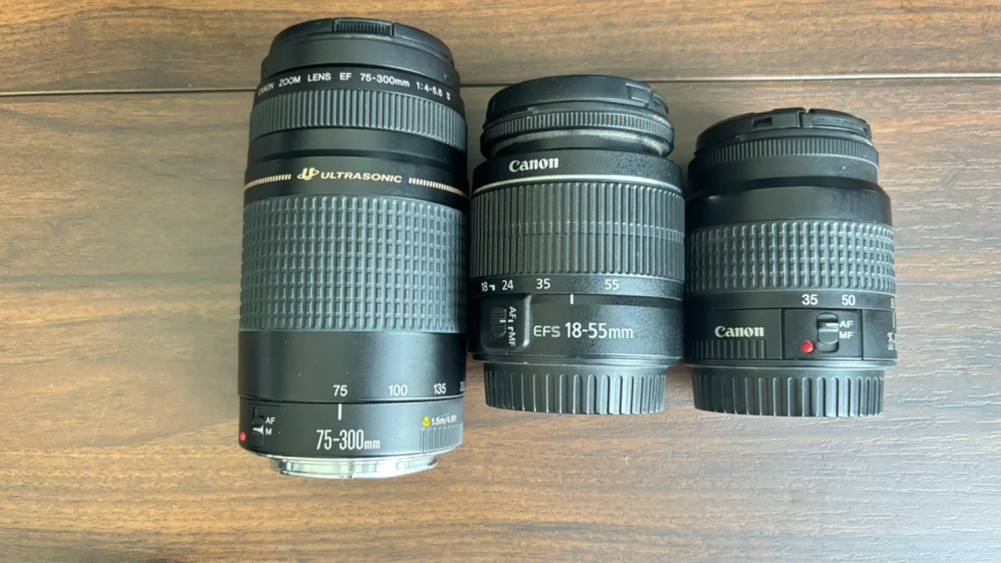 Canon EOS Rebel T5 DS126491 Camera with 3 Lenses and Accessories - photo 3