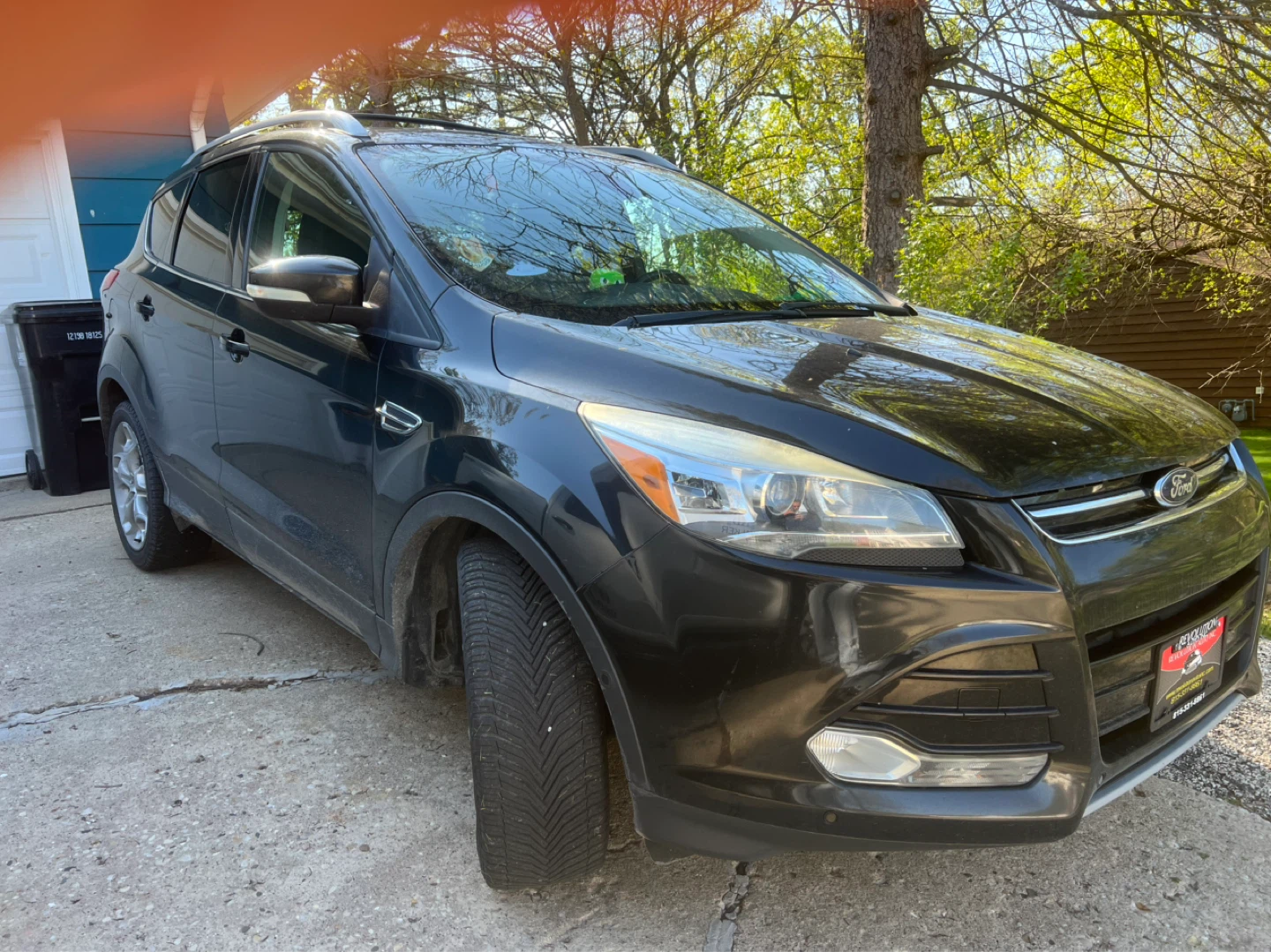 Black Ford Escape Titanium EcoBoost SUV