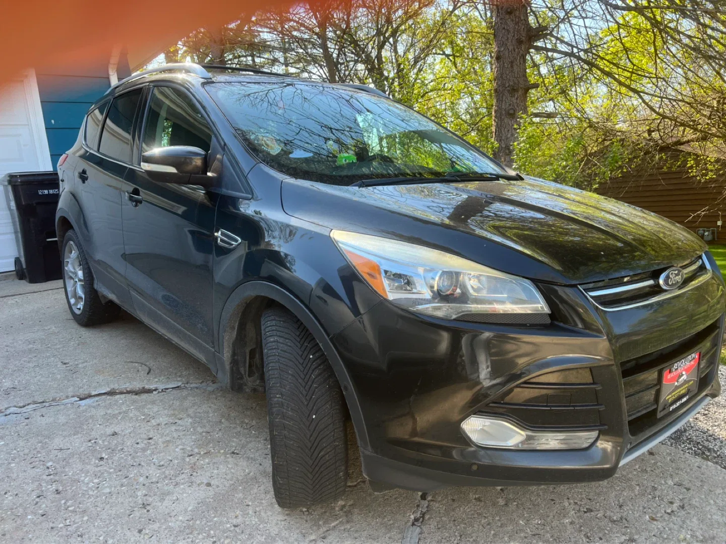 Black Ford Escape Titanium EcoBoost SUV