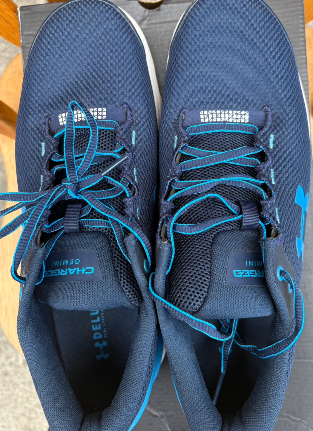 Under Armour Charged Gemini 2 Mens Running Shoes Navy Blue - photo 2