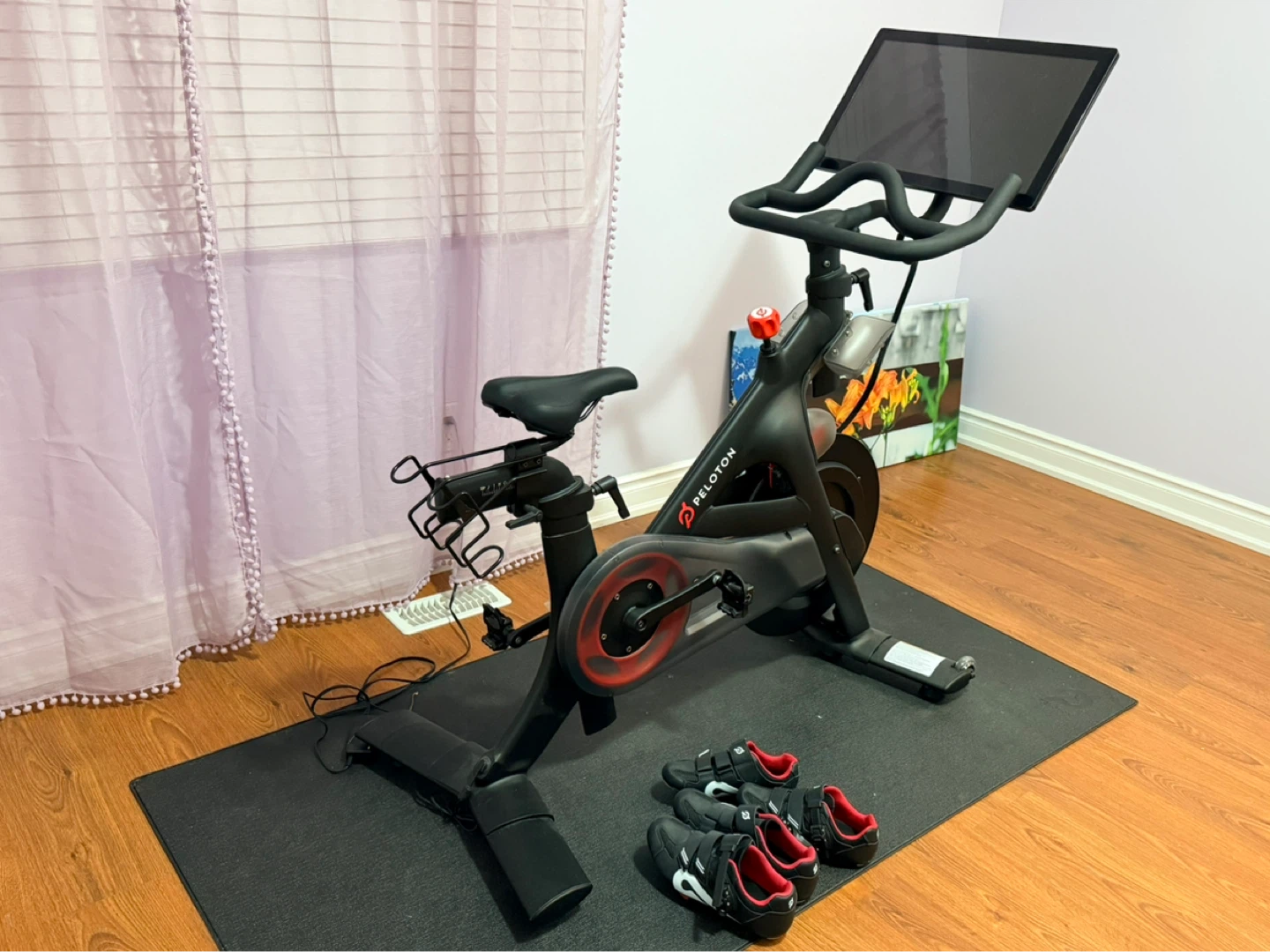 Peloton Bike with Screen and Shoes - photo 4