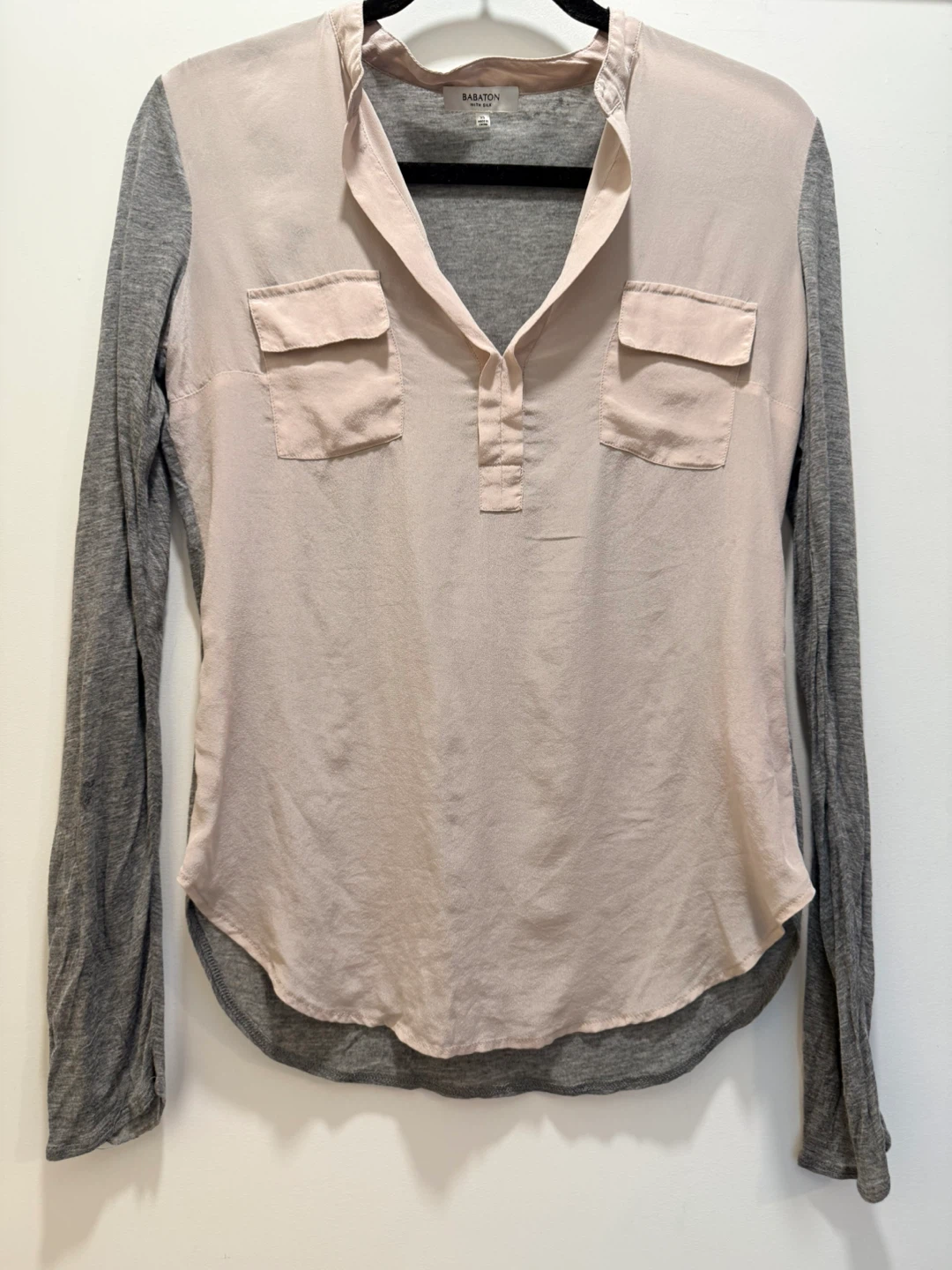 Babaton Women's XS Long Sleeve Shirt with Silk - photo 3