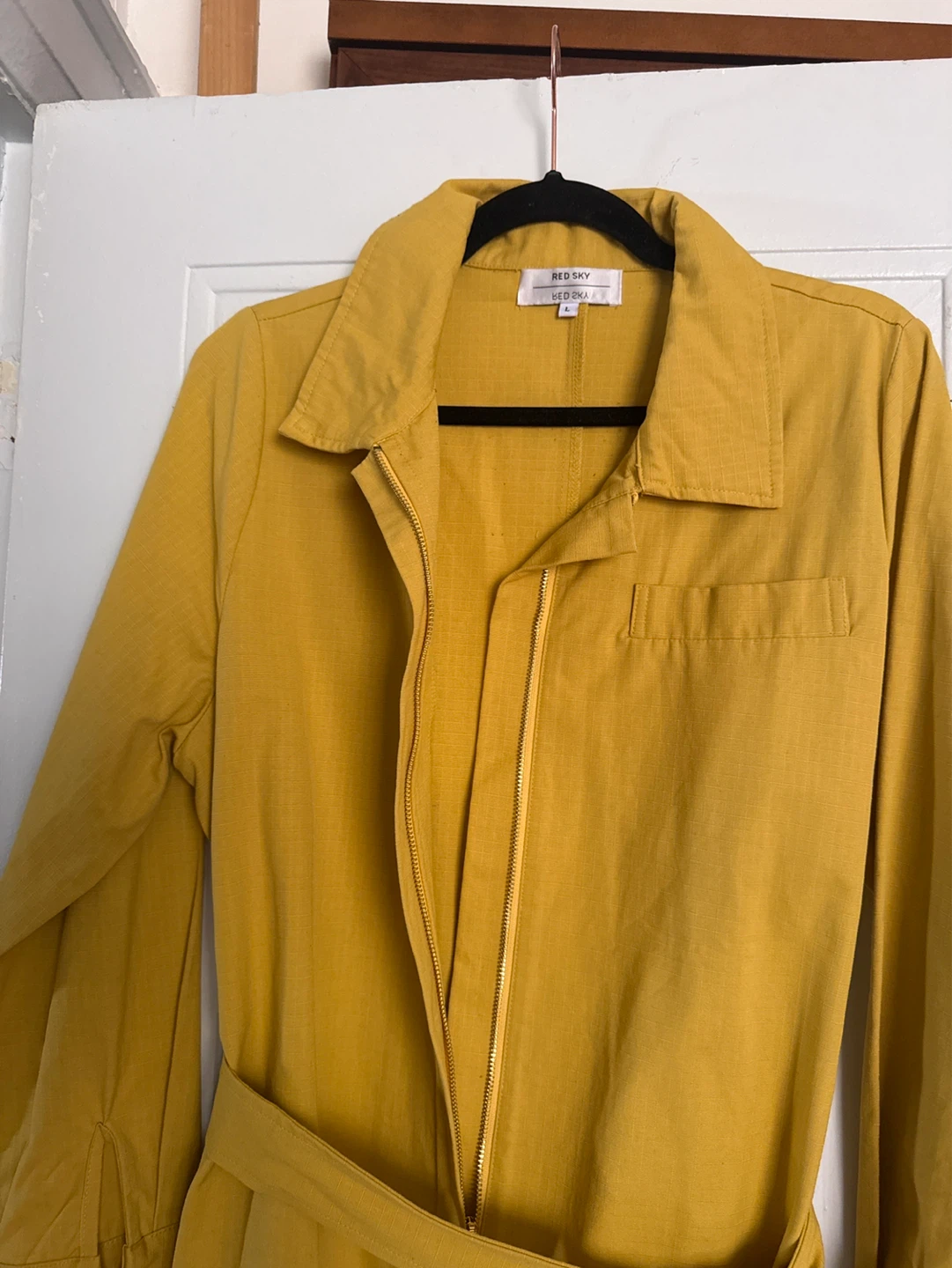 Red Sky Yellow Jumpsuit Size L - photo 3
