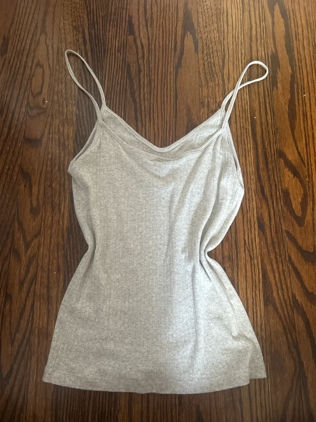 Brandy Melville Grey Ribbed Camisole Tank Top - photo 2