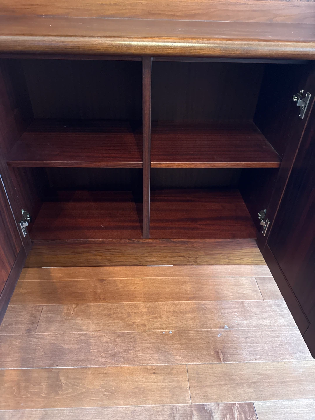 Wooden China Cabinet with Glass Doors - photo 2