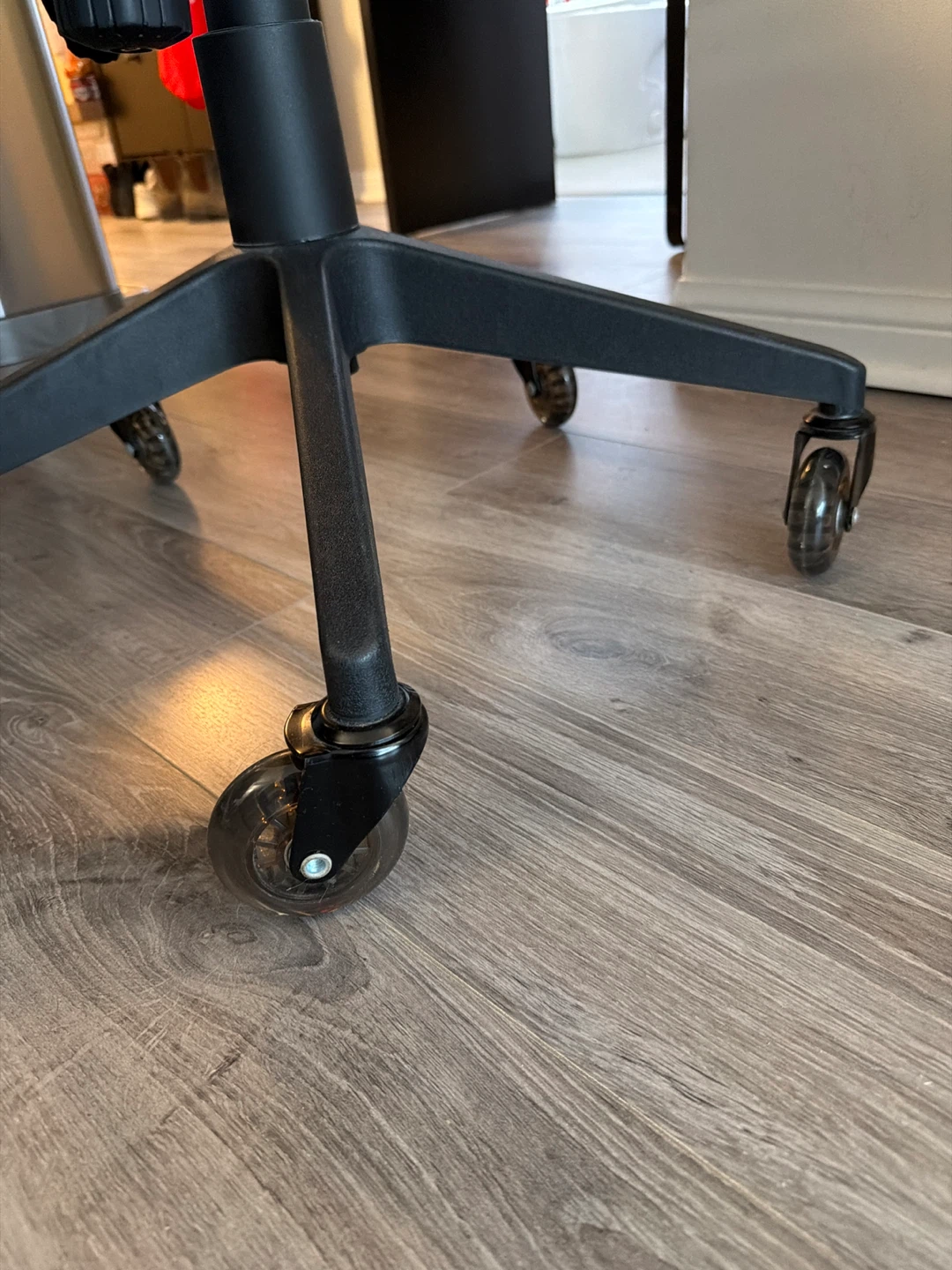 Black Mesh Office Chair w/ Rollerblade Wheels - MUST SELL! - photo 2