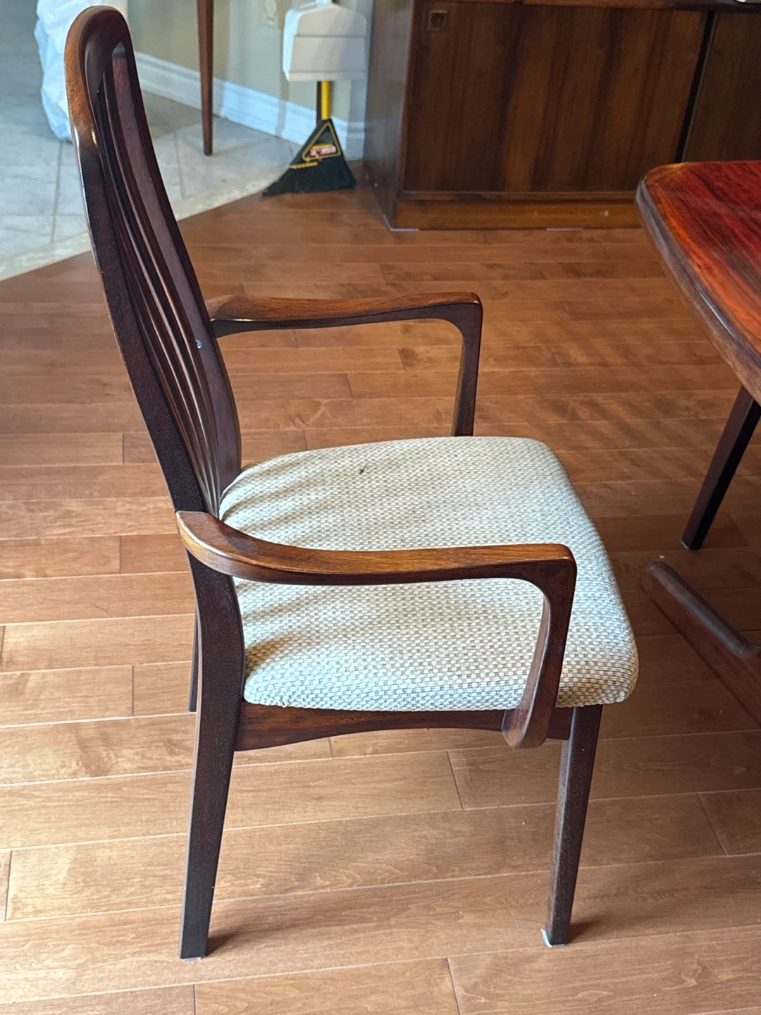 Vintage Wood Dining Table and Chairs Set - photo 3