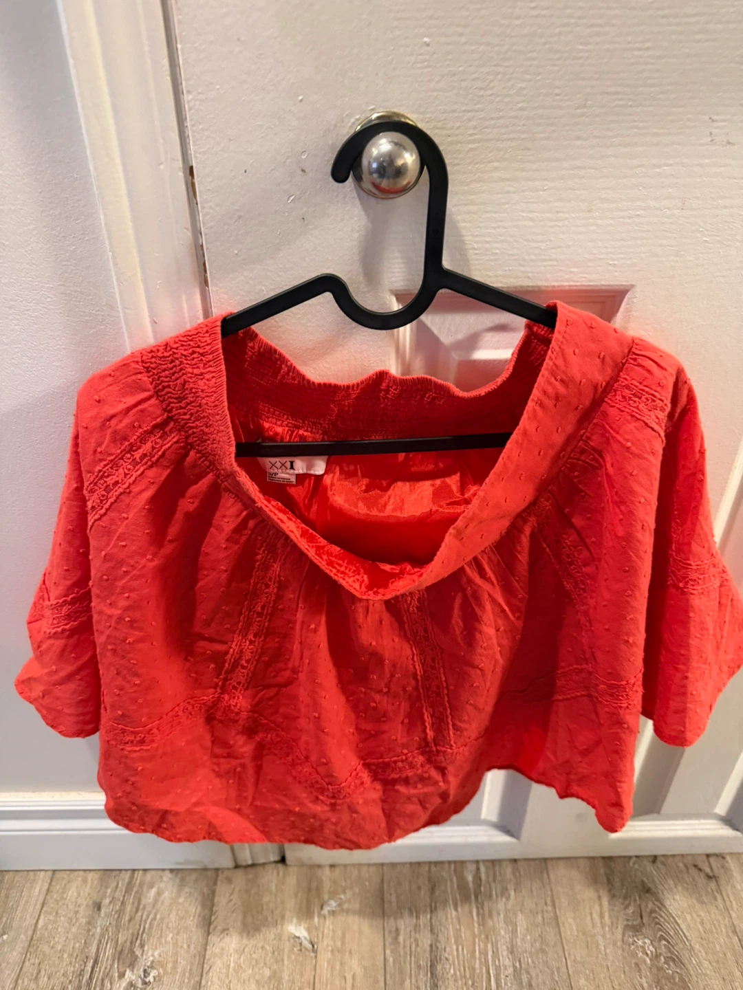 Red Textured Blouse - photo 2