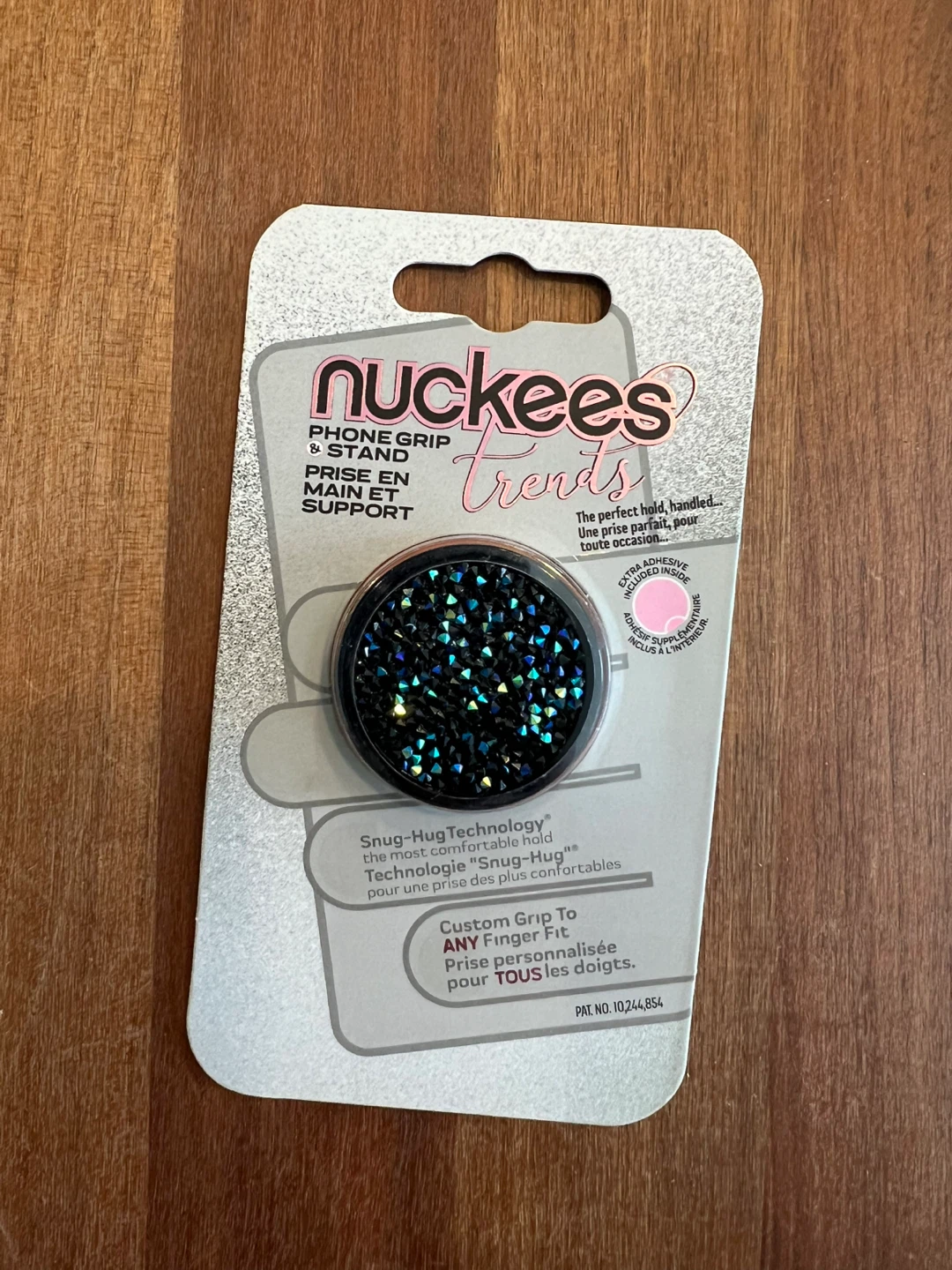 Nuckees Trends Phone Grip & Stand - Black Sparkle