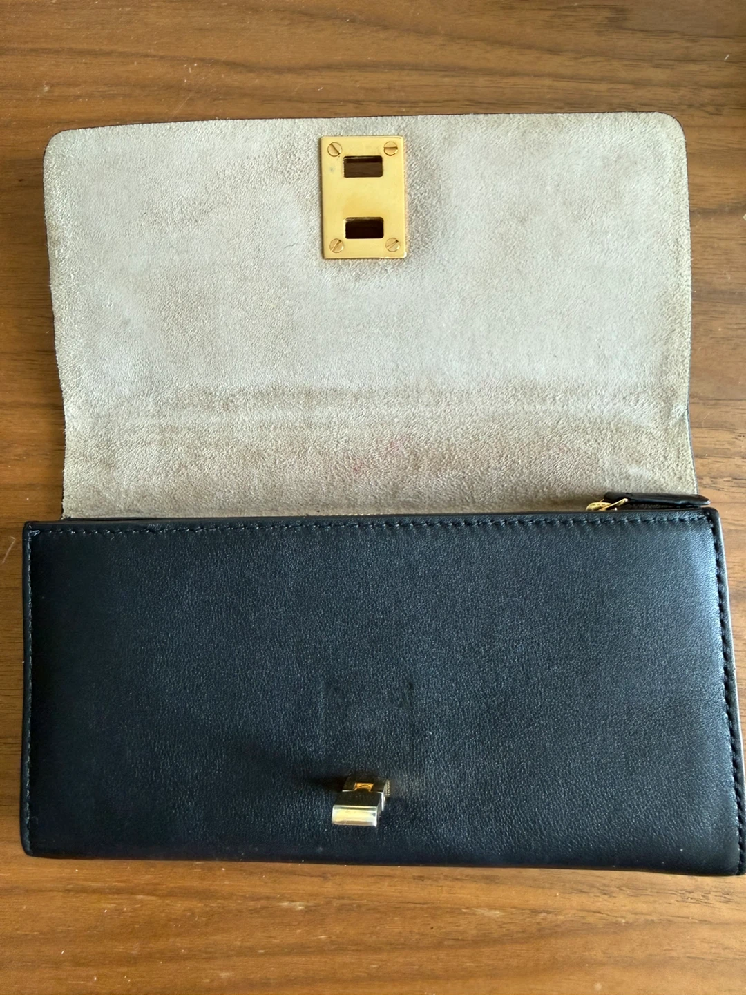 Michael Kors Collection Black Leather Clutch Wallet - photo 2