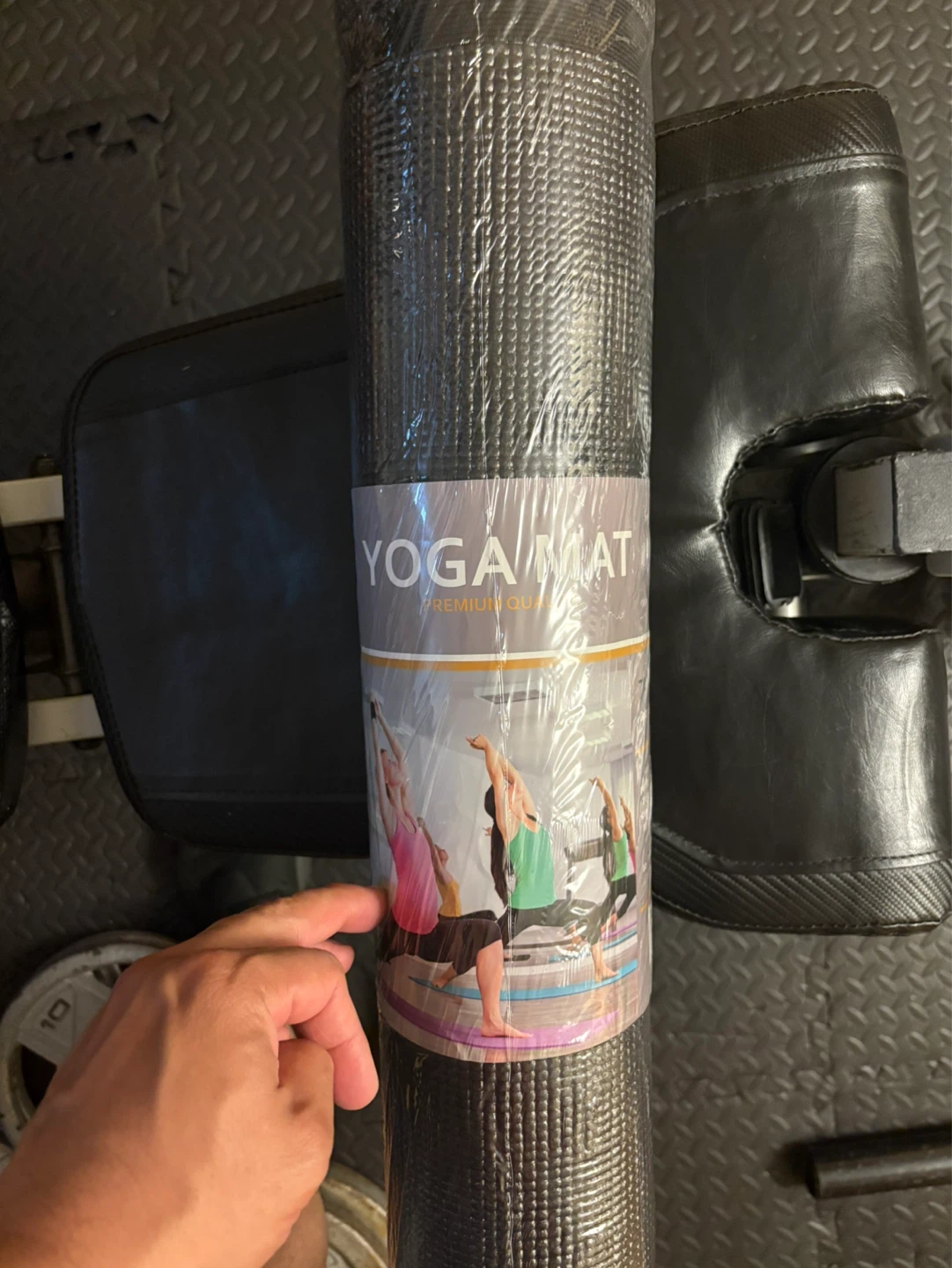Premium Yoga Mat - 72" x 24" x 1/4" - Black - photo 3
