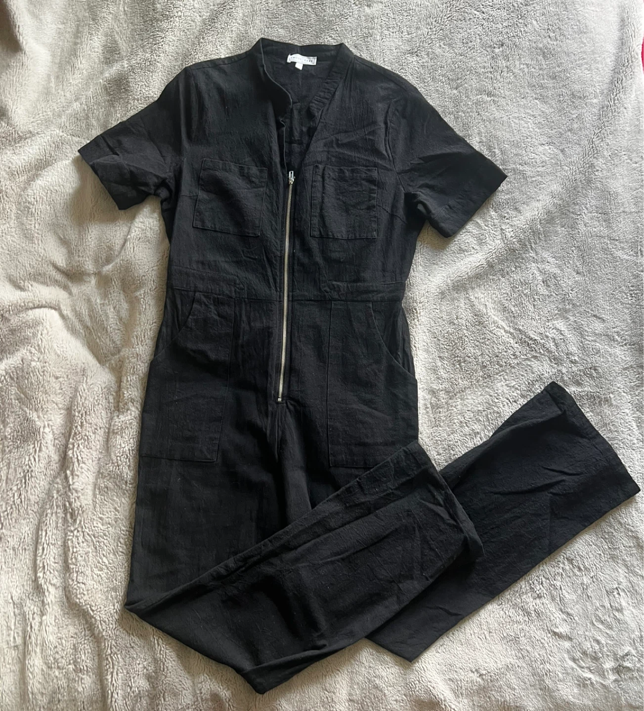 Short Sleeve black Jumpsuit - photo 2