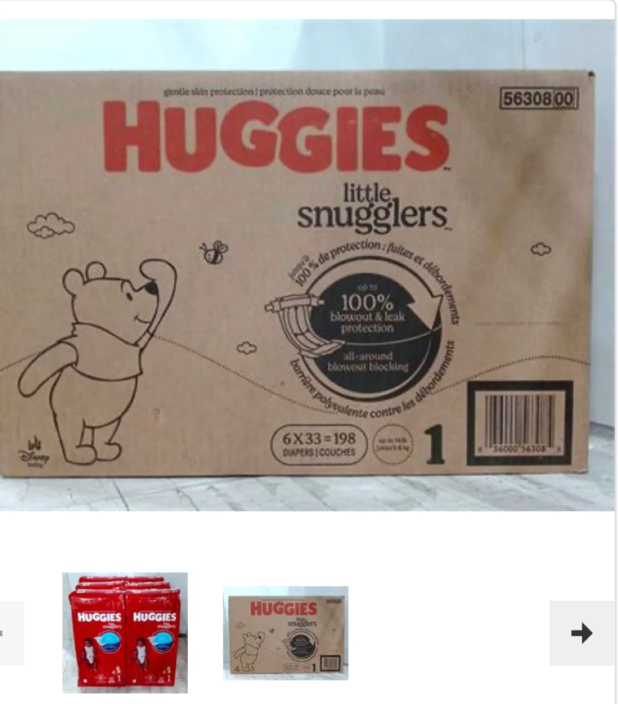 Huggies Little Snugglers Diapers - Size 1 (198 Count) - photo 2