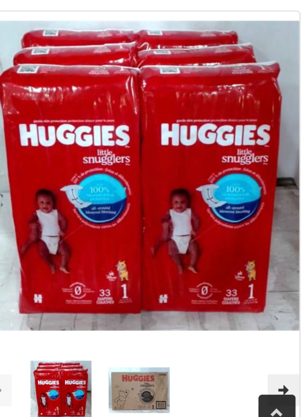 Huggies Little Snugglers Diapers - Size 1 (198 Count)
