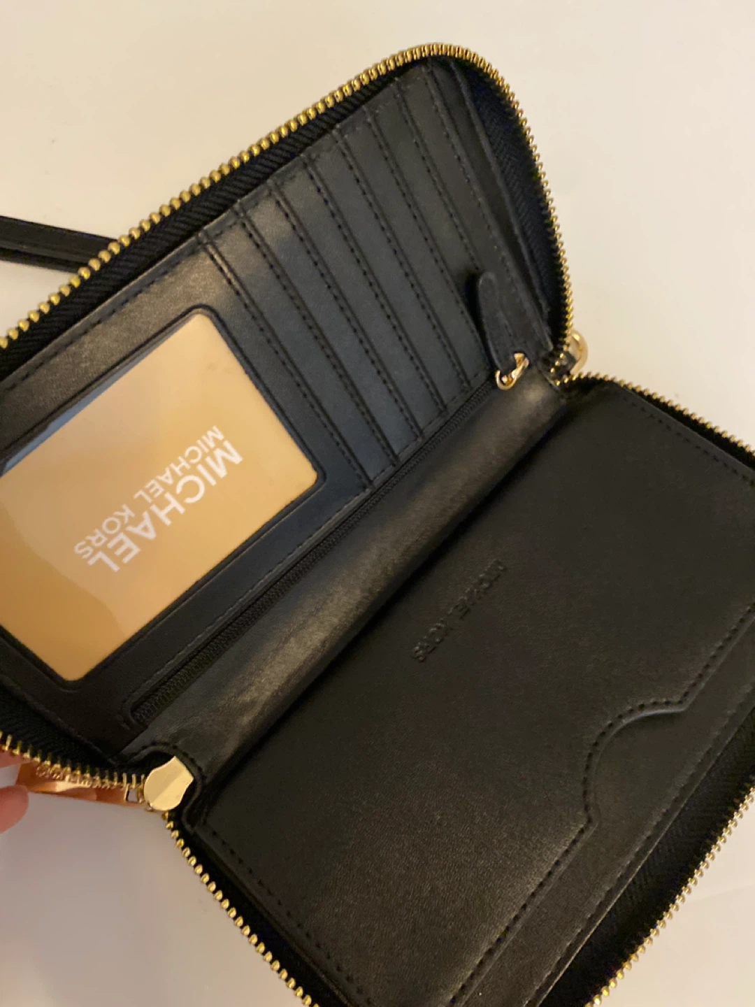 Michael Kors Black Leather Wristlet Wallet - photo 2
