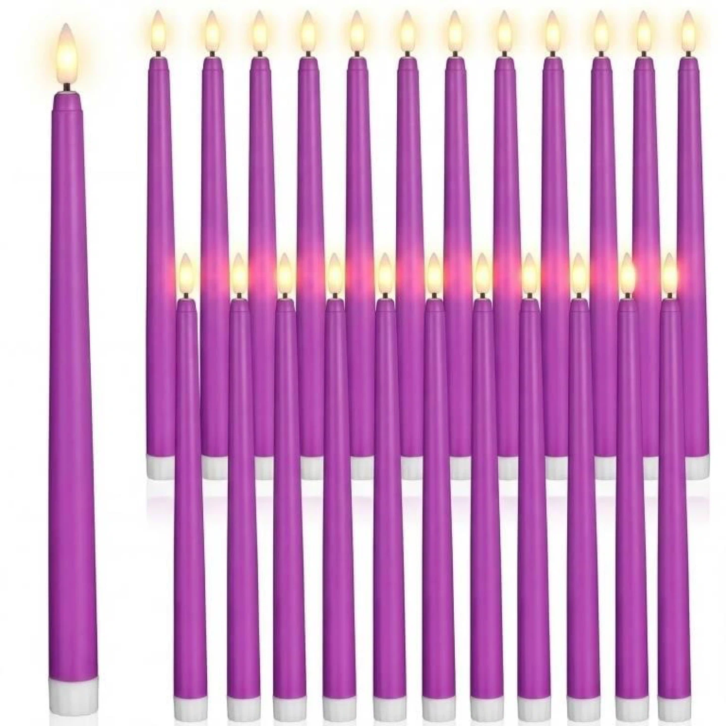 LED Taper Candles - Set of 24