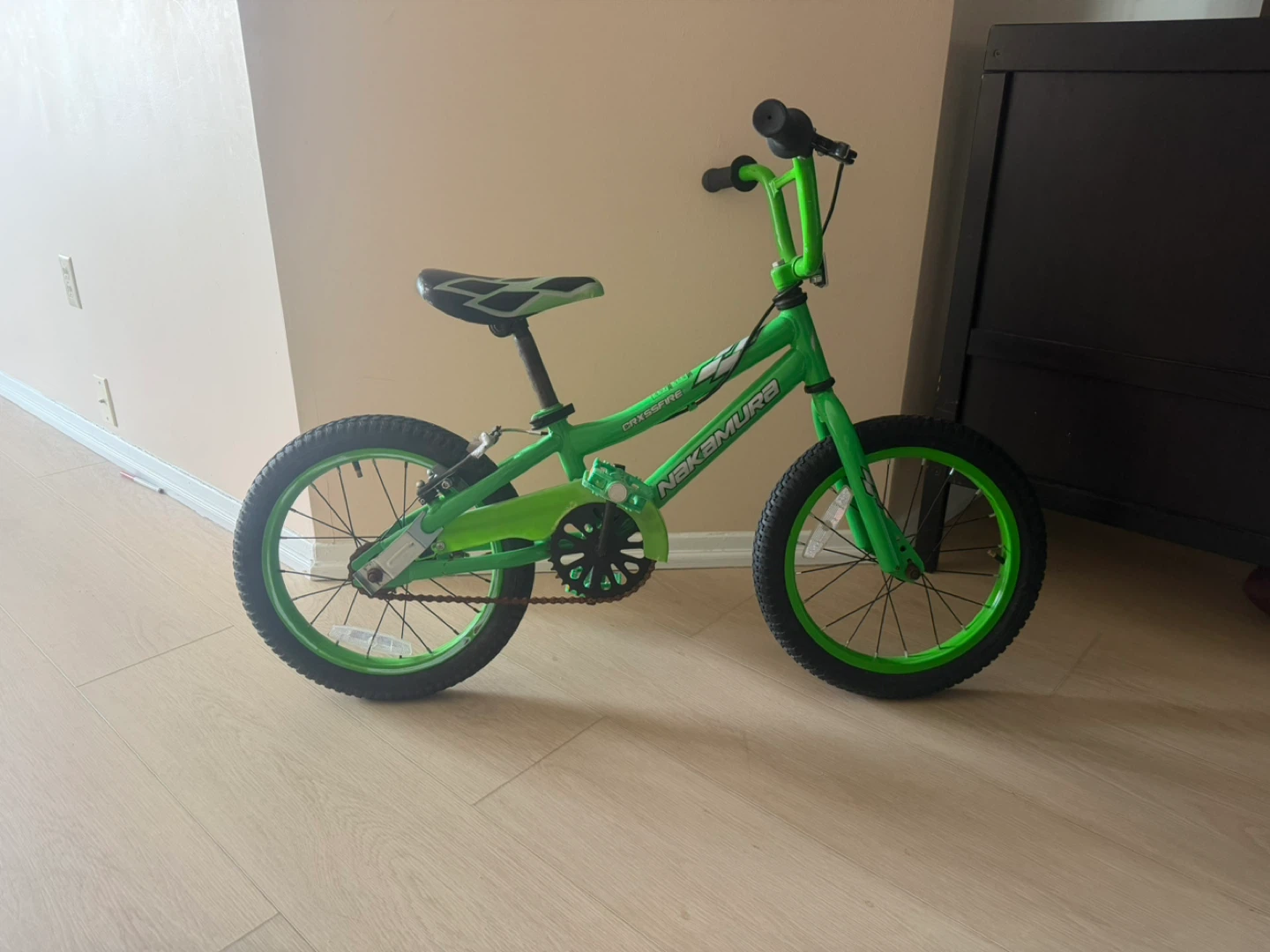 Green Nakamura Kids Bike, size 16 inches