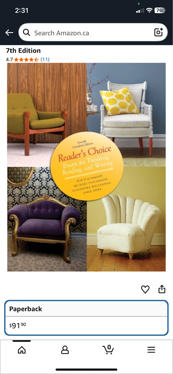 Reader's Choice: Essays for Thinking, Reading, and Writing, 7E - photo 3