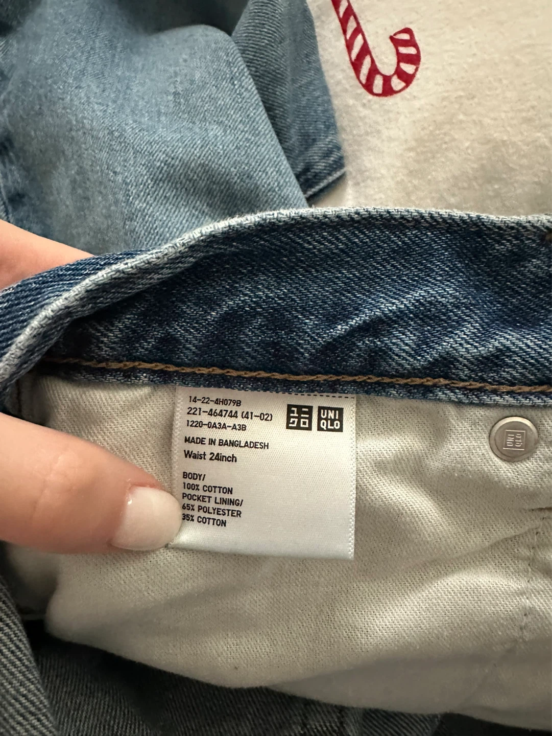 Uniqlo Wide Straight Jeans 24 inch - photo 4
