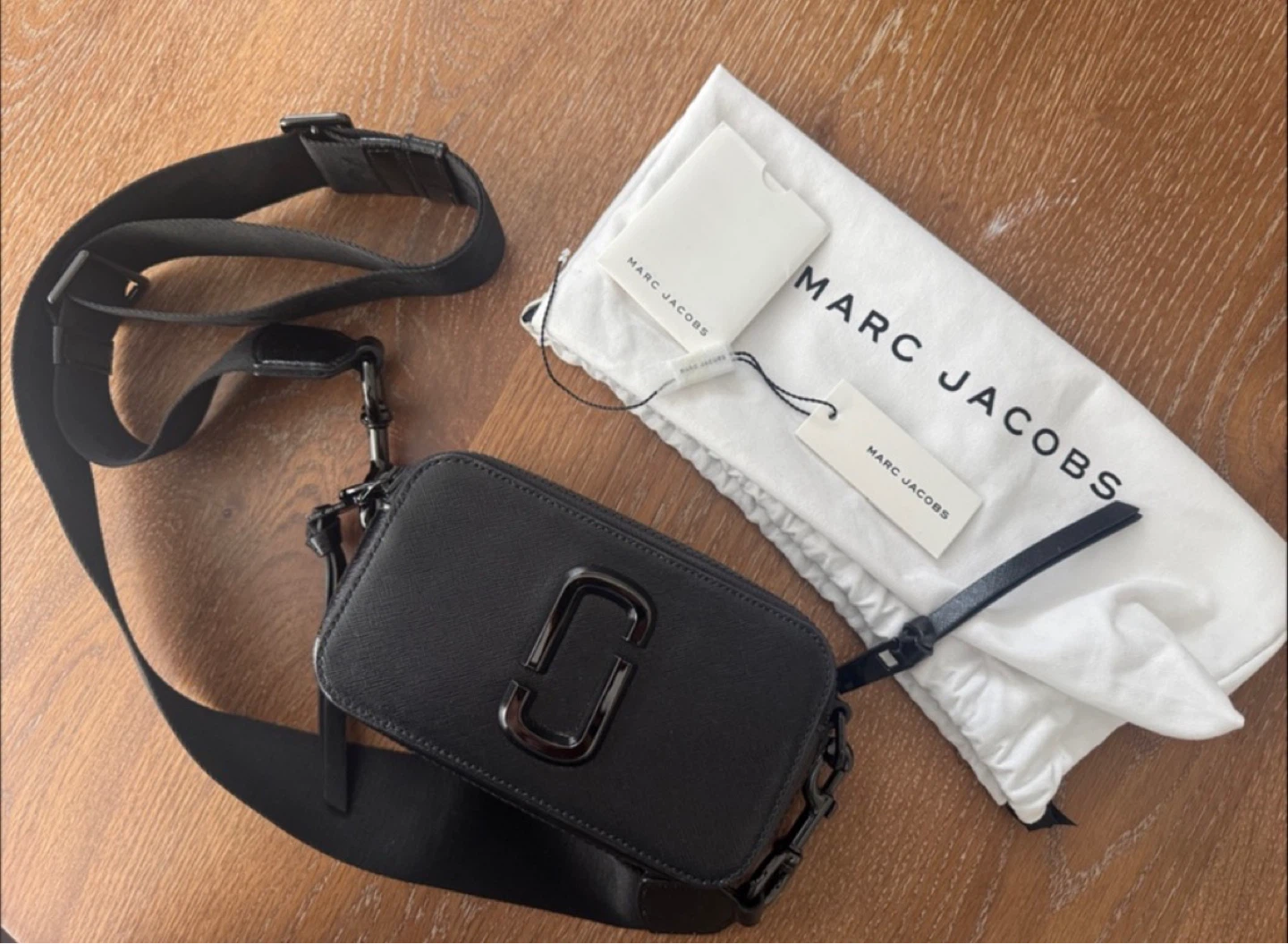 Marc Jacobs The Snapshot Camera Bag Black Leather