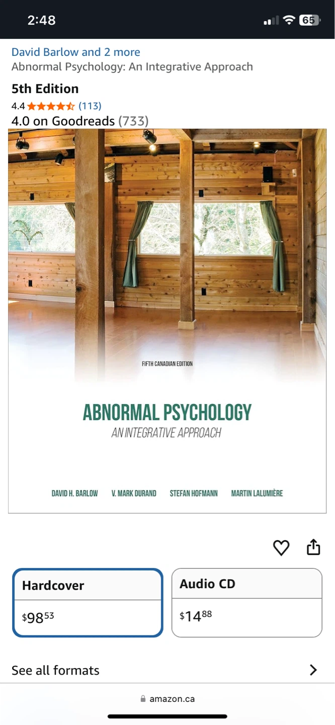 Abnormal Psychology: An Integrative Approach 5th Edition - photo 2