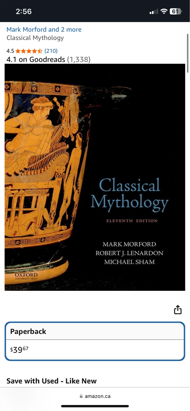 Classical Mythology Eleventh Edition - photo 3