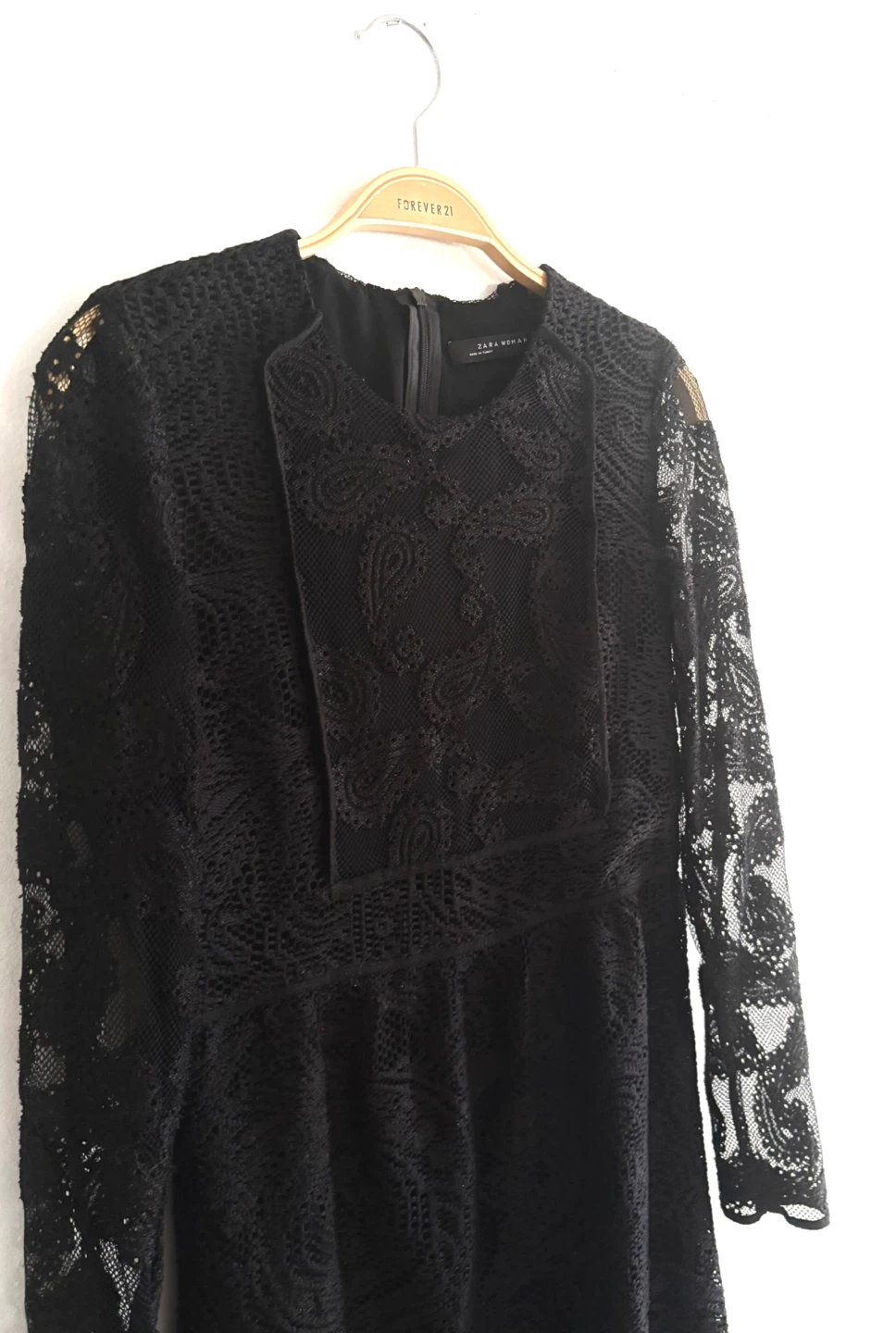 Zara paisley print Black Lace Dress  ‼️final sale ‼️