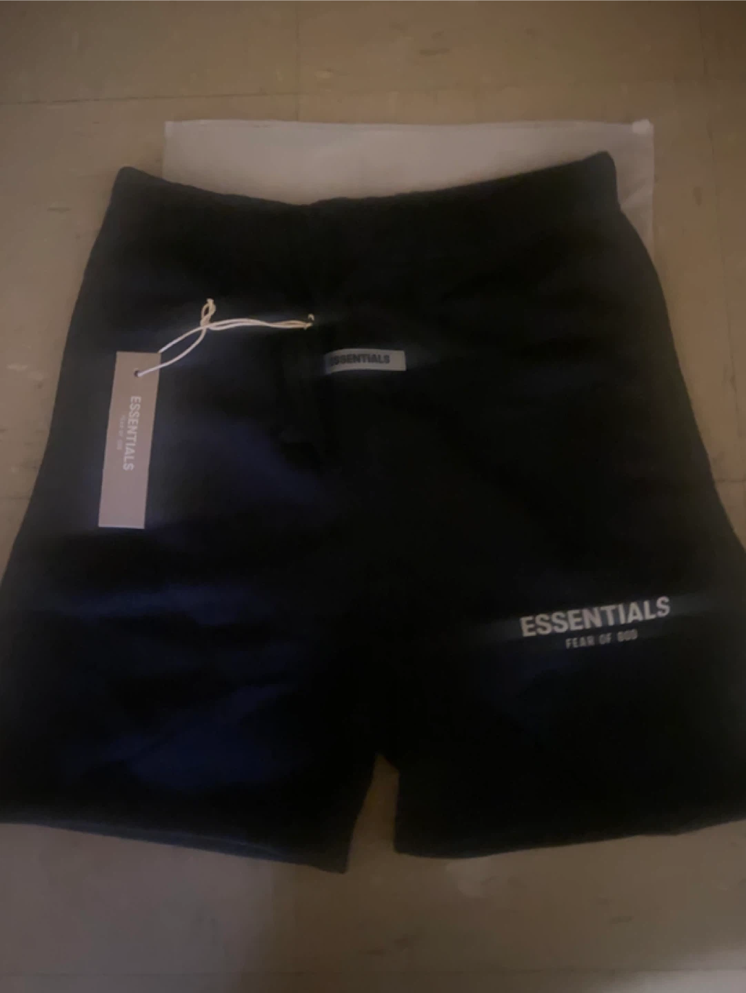 Fear of God Essentials Black Sweatshorts - photo 2