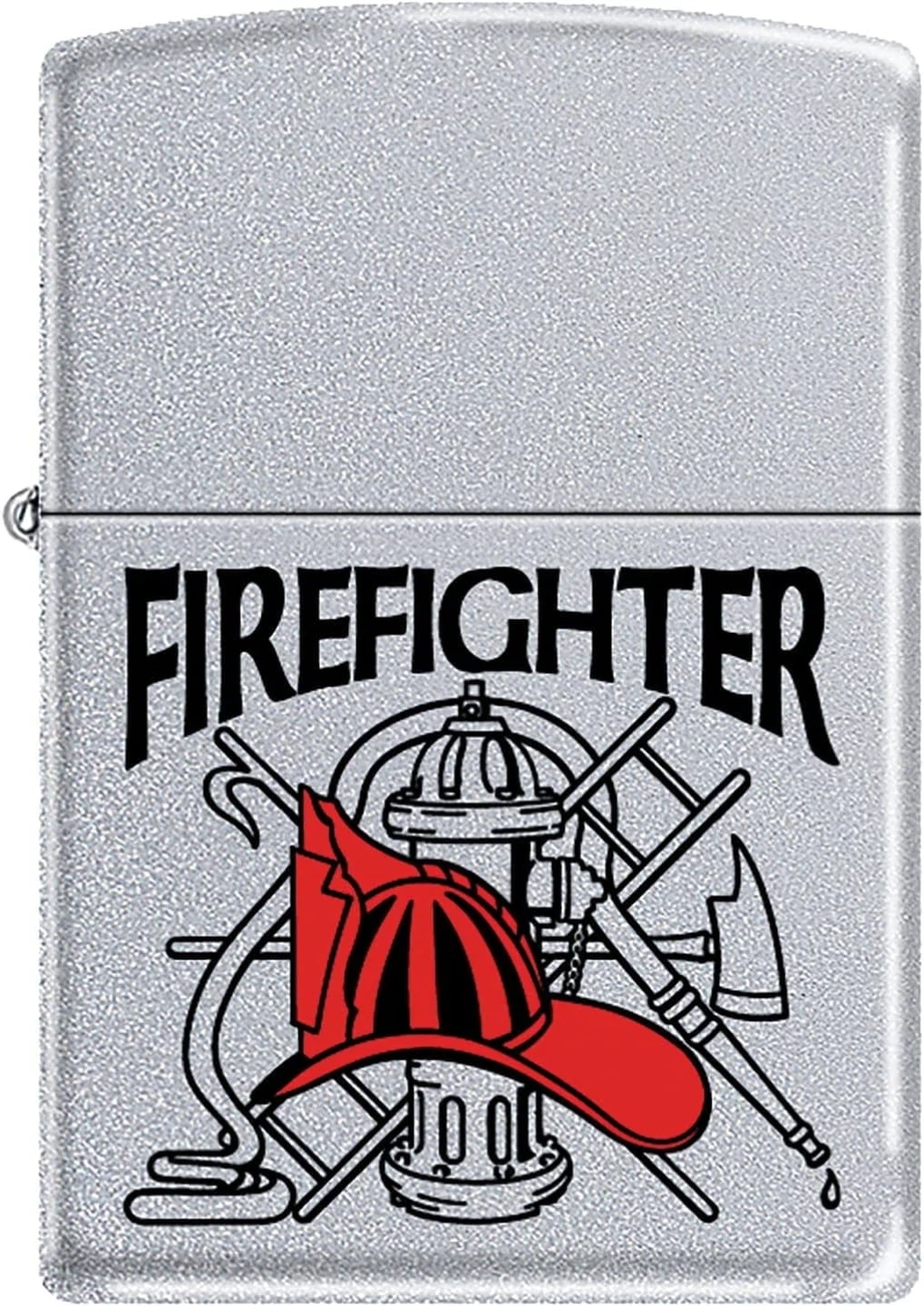 Vintage Zippo Lighter Firefighter Design
