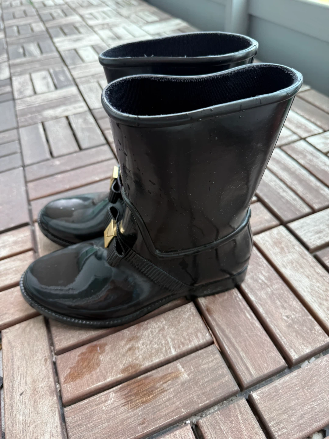 Michael Kors Black Rain Boots - photo 2
