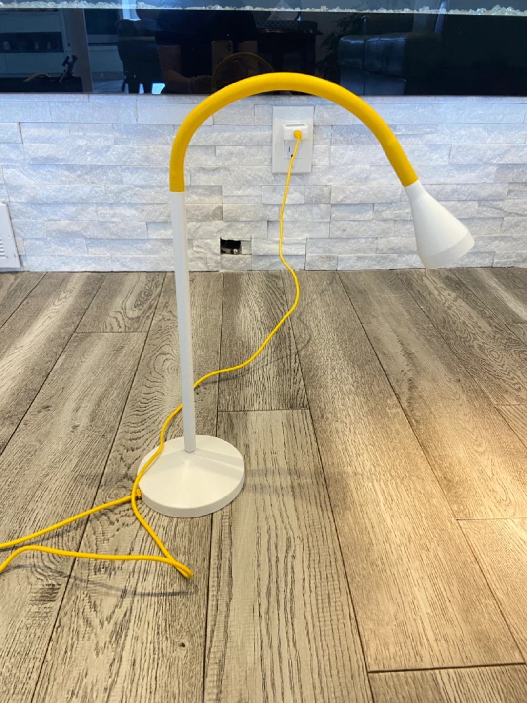 White and Yellow Desk Lamp - photo 2