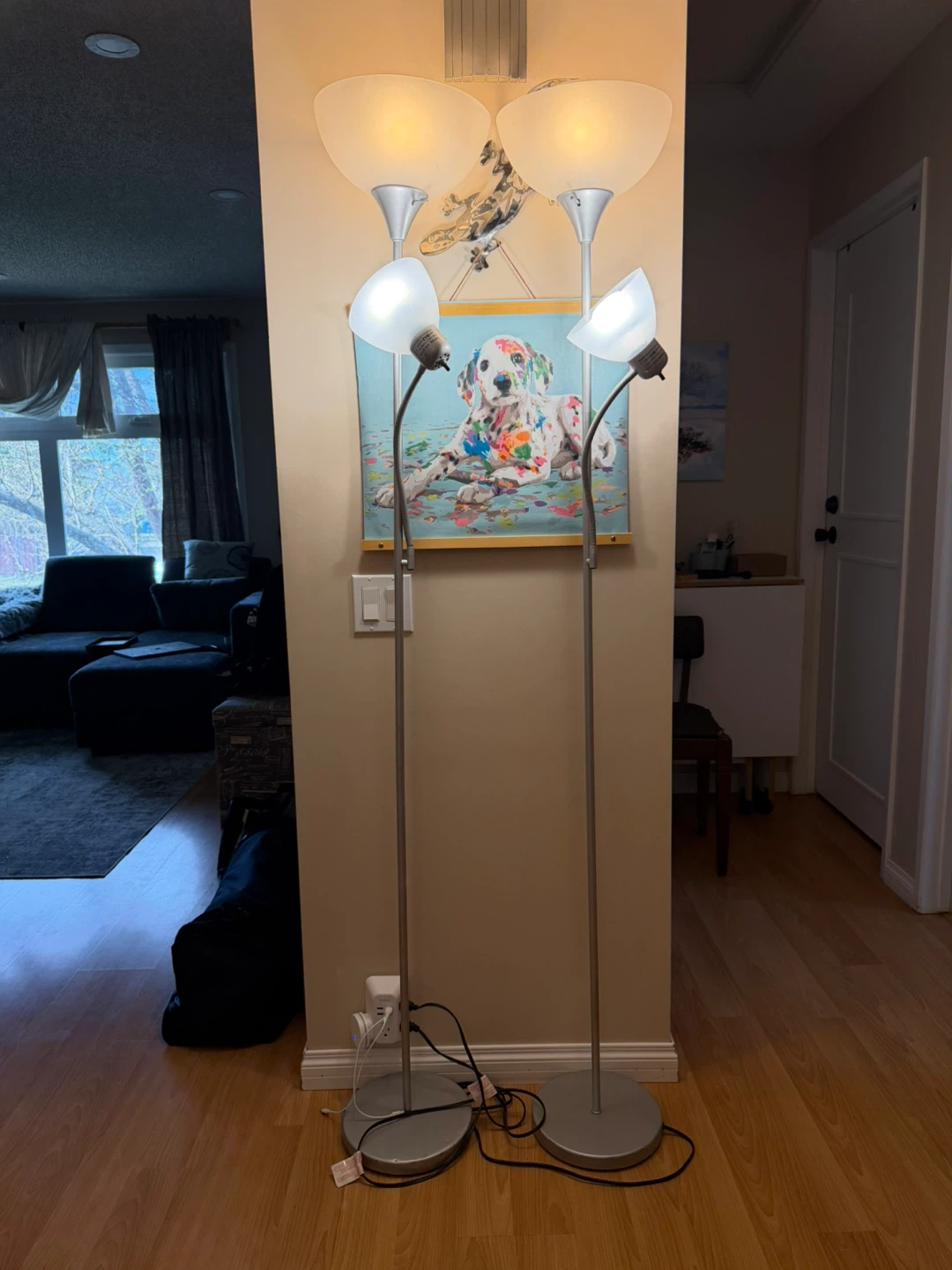 Pair of 6’ IKEA floor lamps
