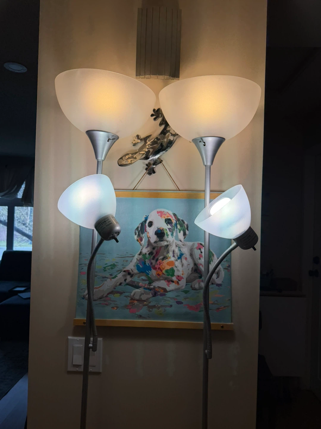 Pair of 6’ IKEA floor lamps - photo 2